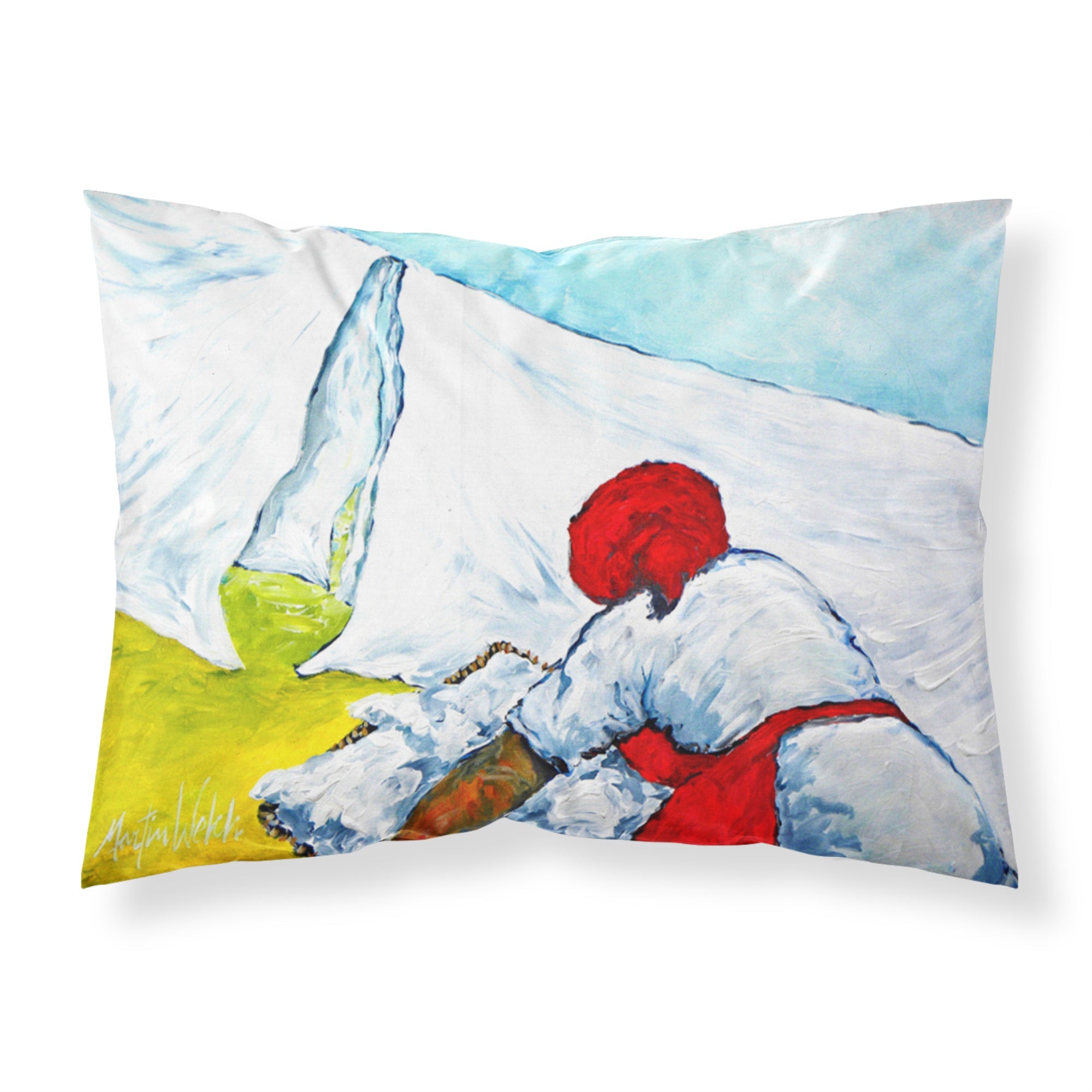 Caroline'S Treasures Mw1090Pillowcase Must Be Monday Moisture Wicking Fabric Standard Pillowcase, Large, Multicolor