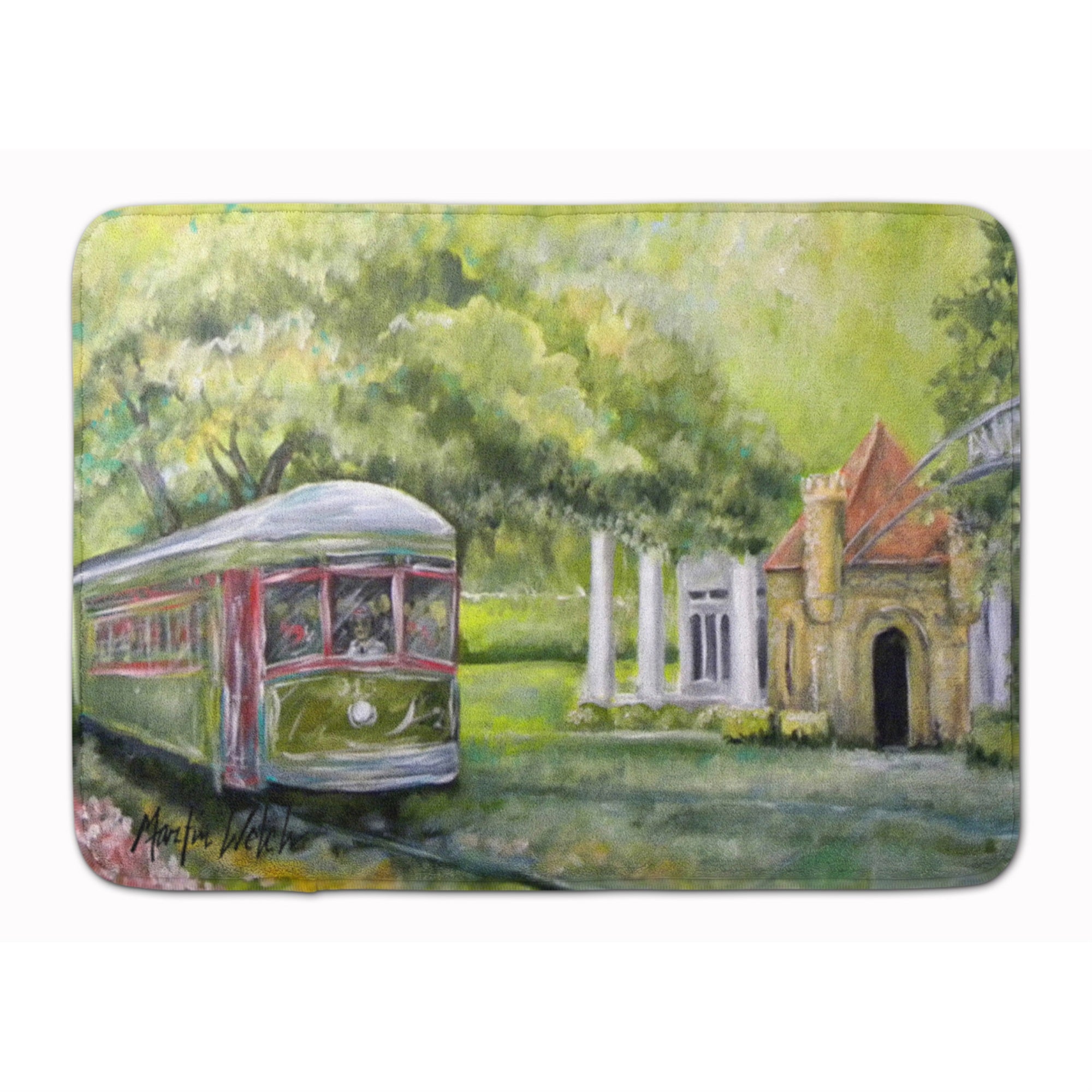 Caroline'S Treasures Streetcar Next Stop Audubon Park Floor Mat, 19 X 27, Multicolor