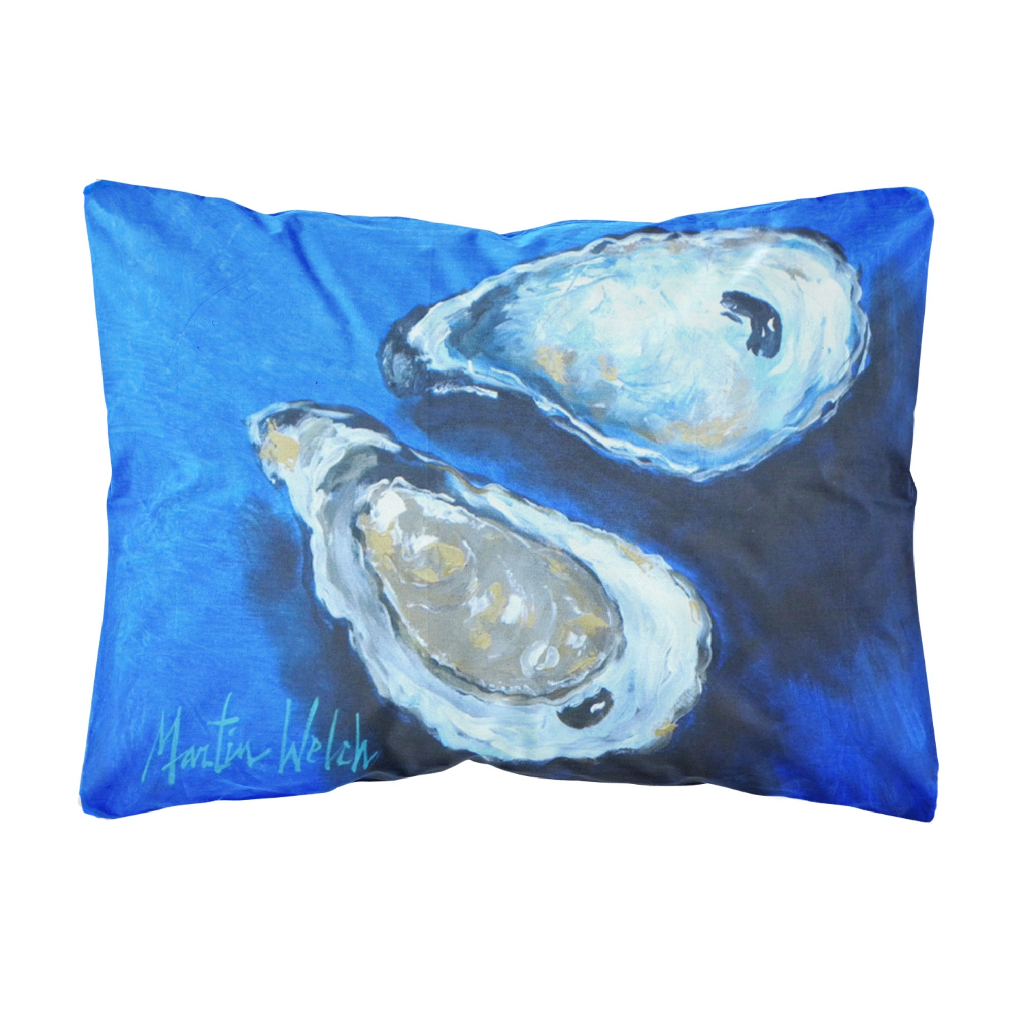 Caroline'S Treasures Oysters Seafood Four Canvas Fabric Decorative Pillow, 12Hx16W, Multicolor