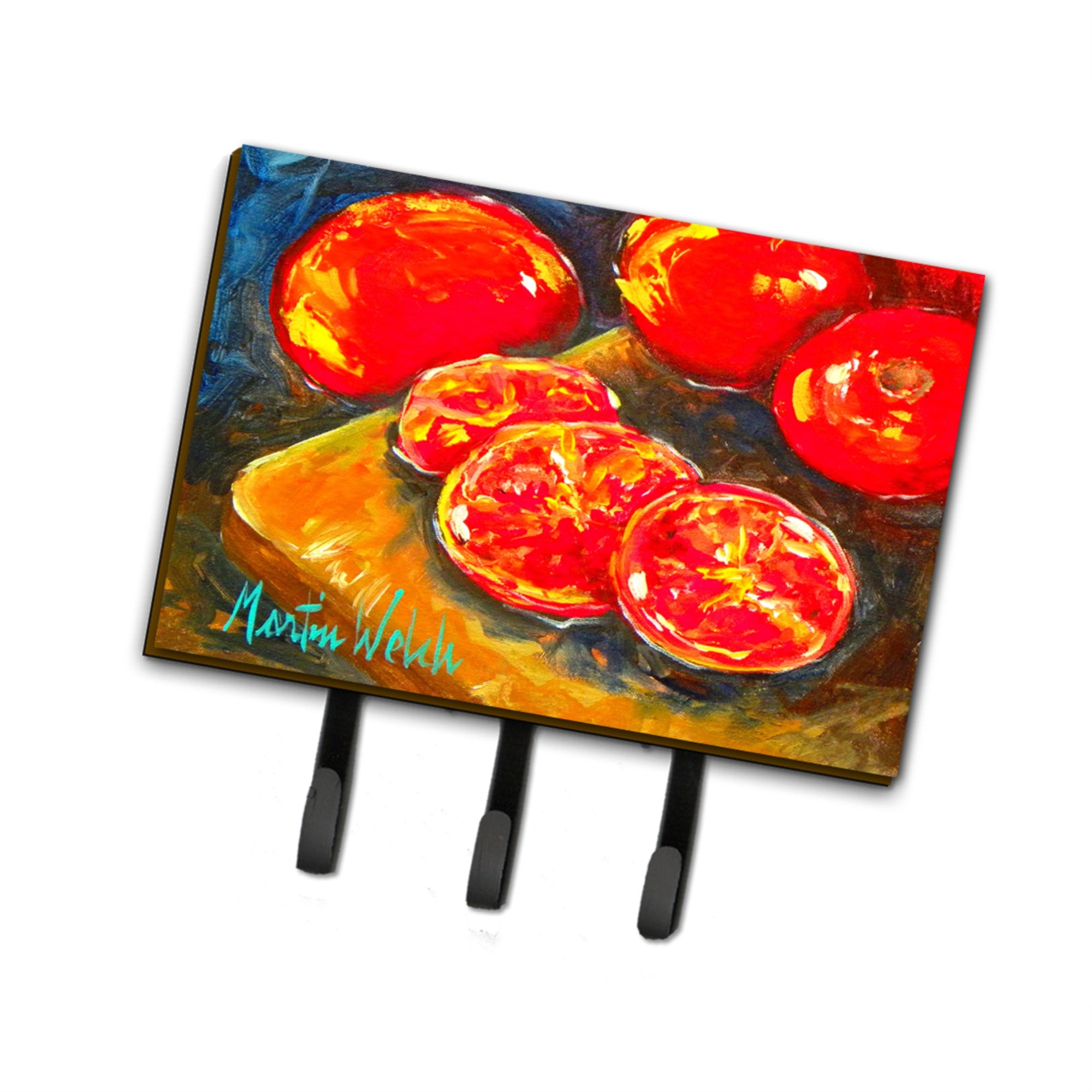Caroline'S Treasures Mw1099Th68 Vegetables-Tomatoes Slice It Up Leash Or Key Holder, Large, Multicolor