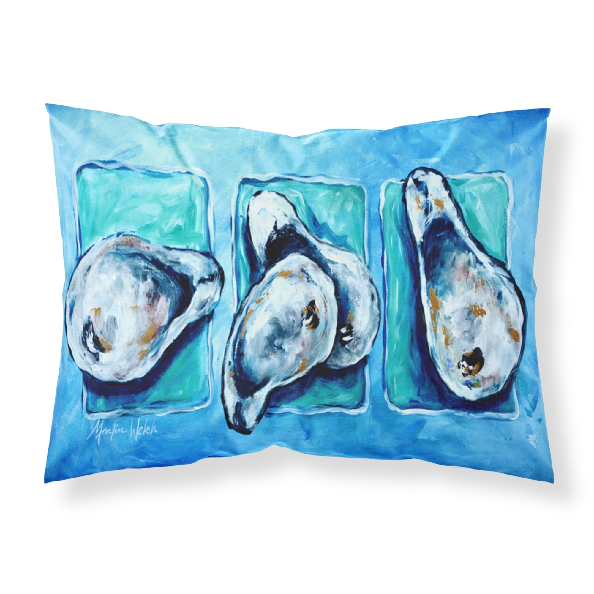 Caroline'S Treasures Mw1110Pillowcase Oysters Oyster + Oyster = Oysters Moisture Wicking Fabric Standard Pillowcase, Large, Mu