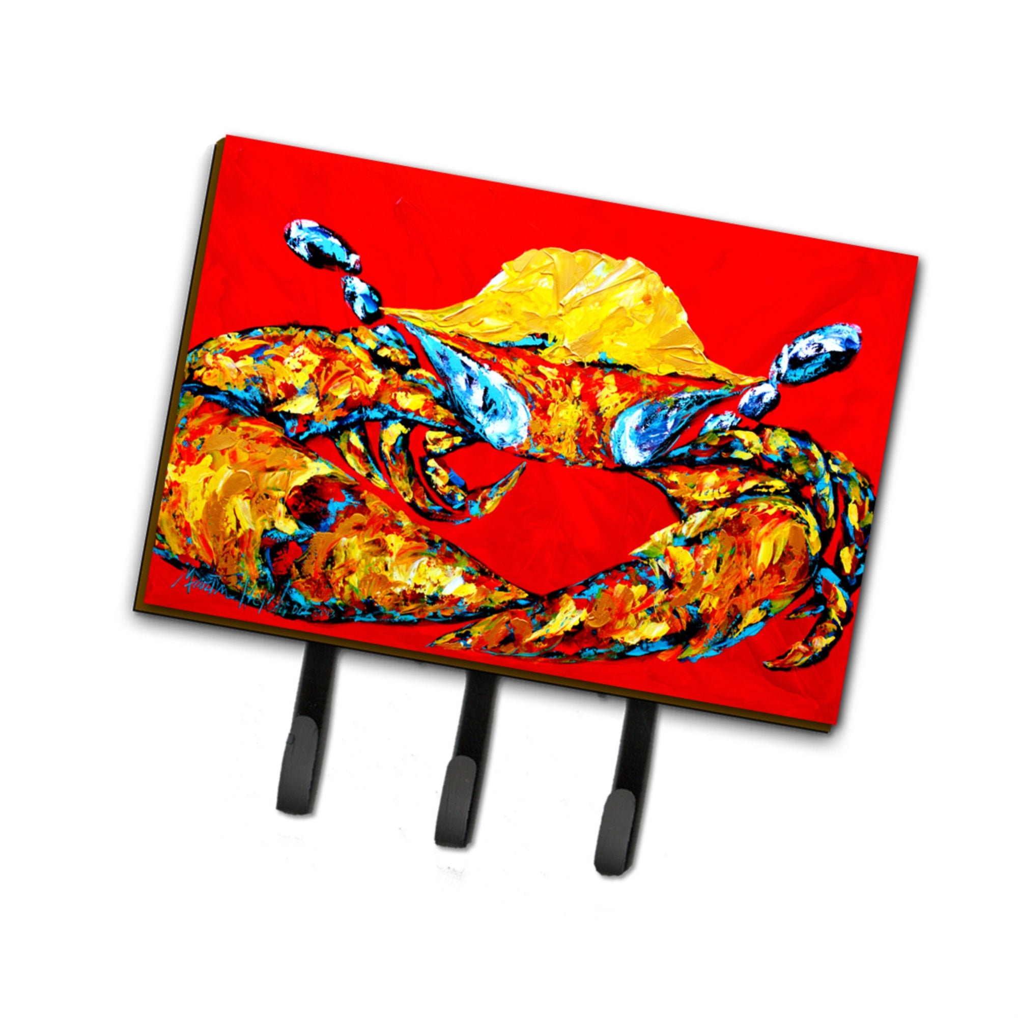 Caroline'S Treasures Mw1115Th68 Crab Fat And Sassy Leash Or Key Holder, Large, Multicolor