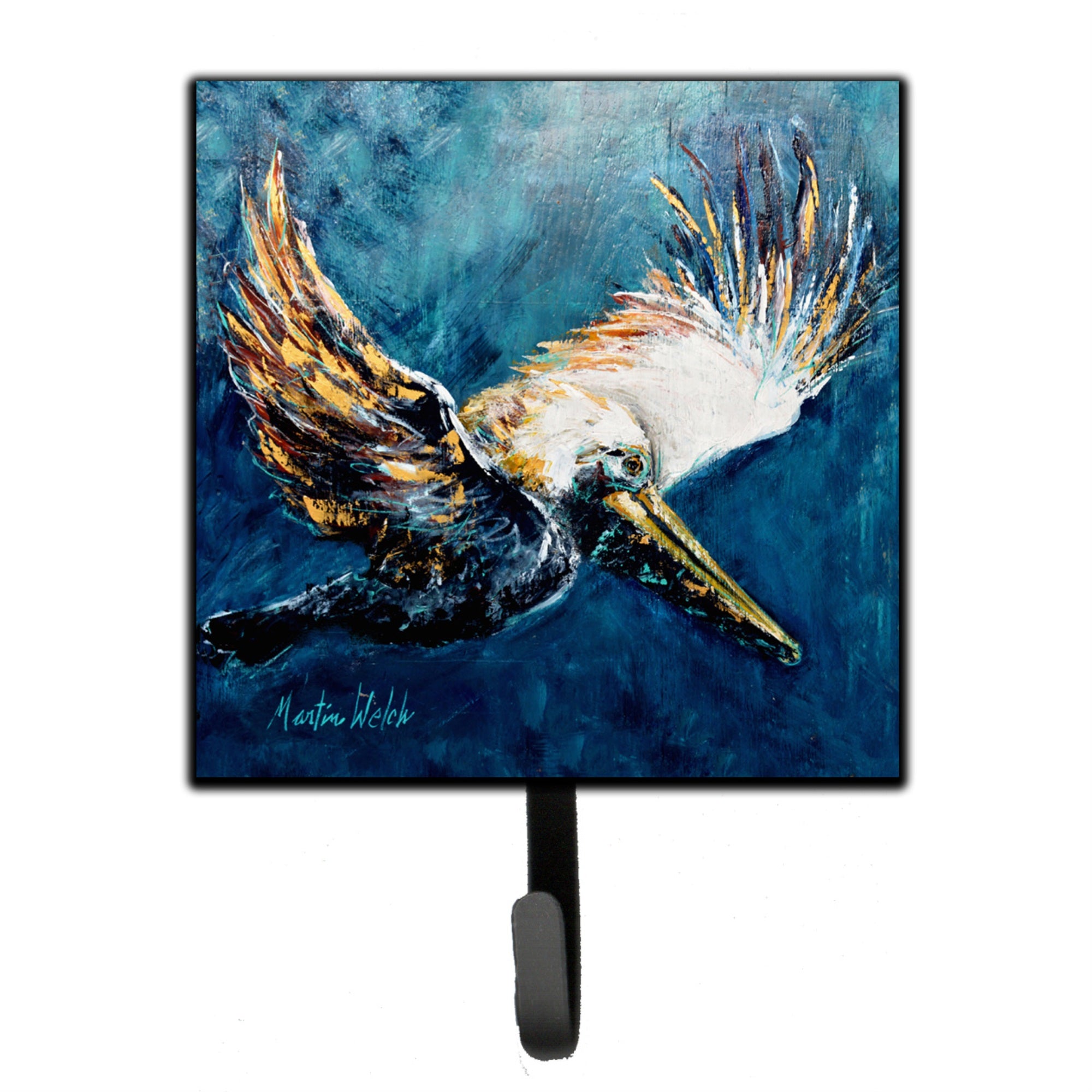 Caroline'S Treasures Mw1135Sh4 Bird-Pelican Go For It Leash Or Key Holder, Small, Multicolor