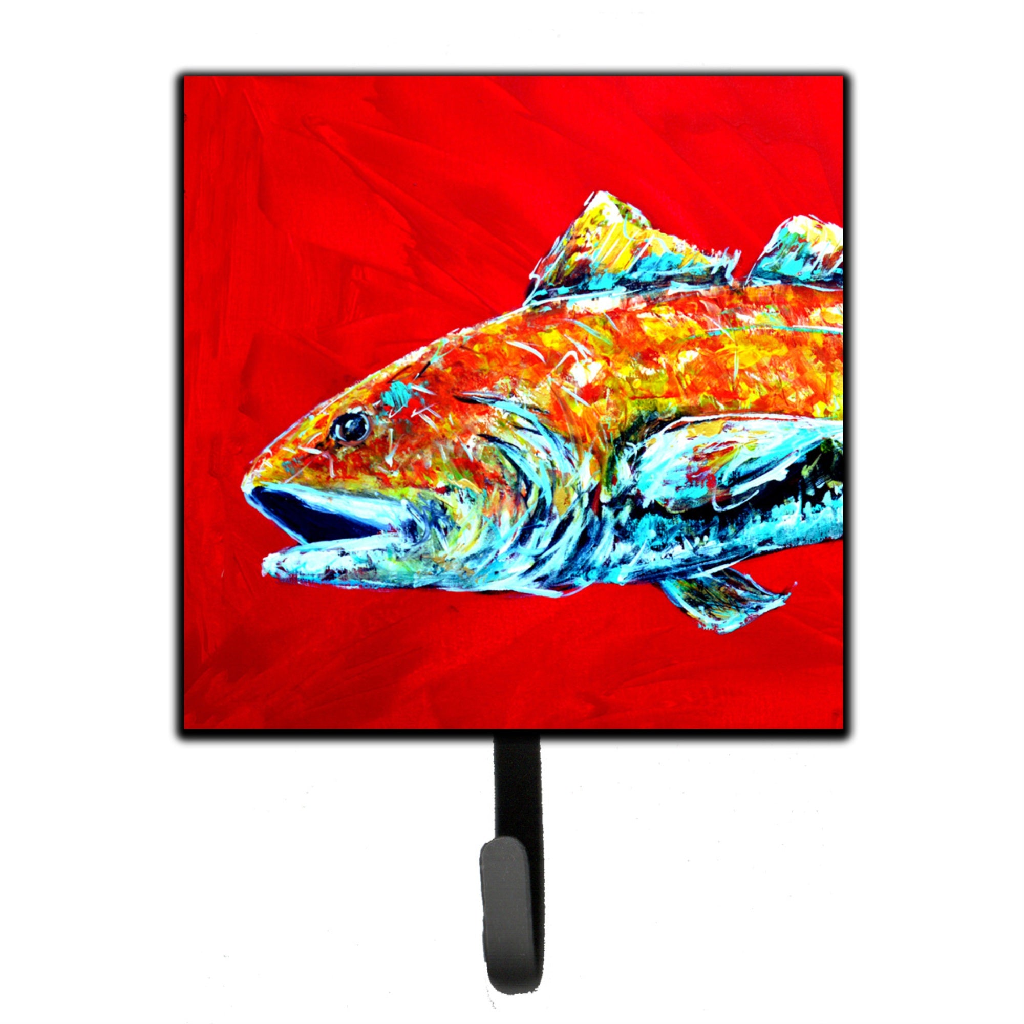 Caroline'S Treasures Mw1141Ash4 Fish Red Fish Alphonso Head Leash Or Key Holder, Small, Multicolor