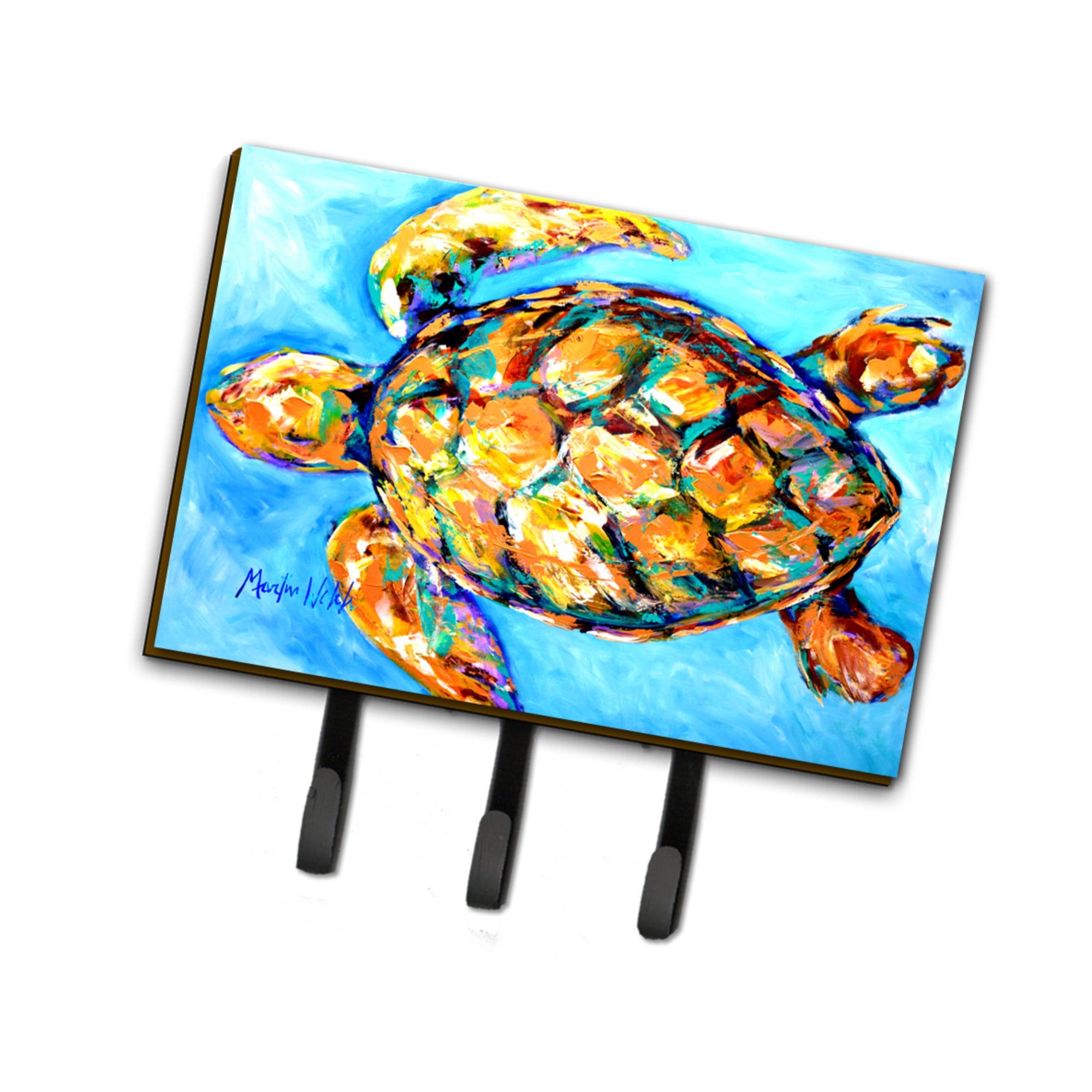 Caroline'S Treasures Mw1150Th68 Sand Dance Turtle Leash Or Key Holder, Large, Multicolor