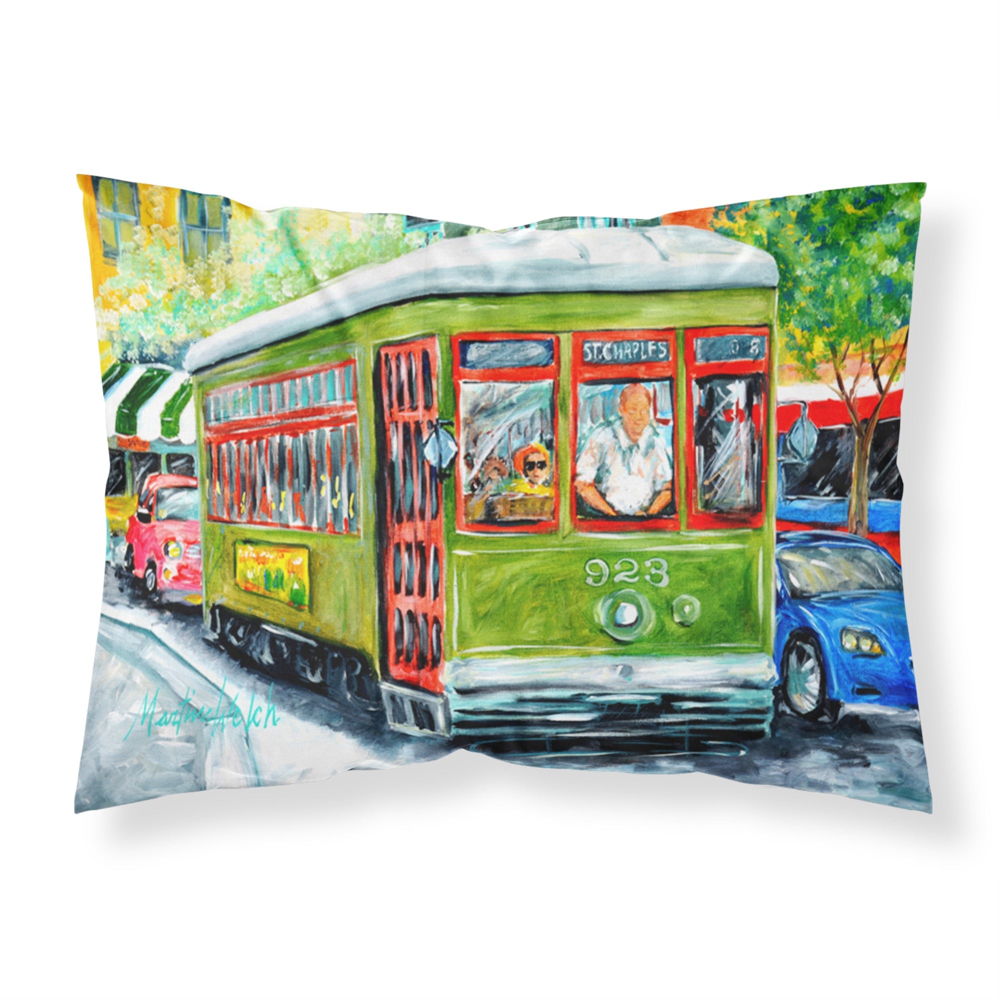 Caroline'S Treasures Mw1152Pillowcase Street Car Moisture Wicking Fabric Standard Pillowcase, Large, Multicolor