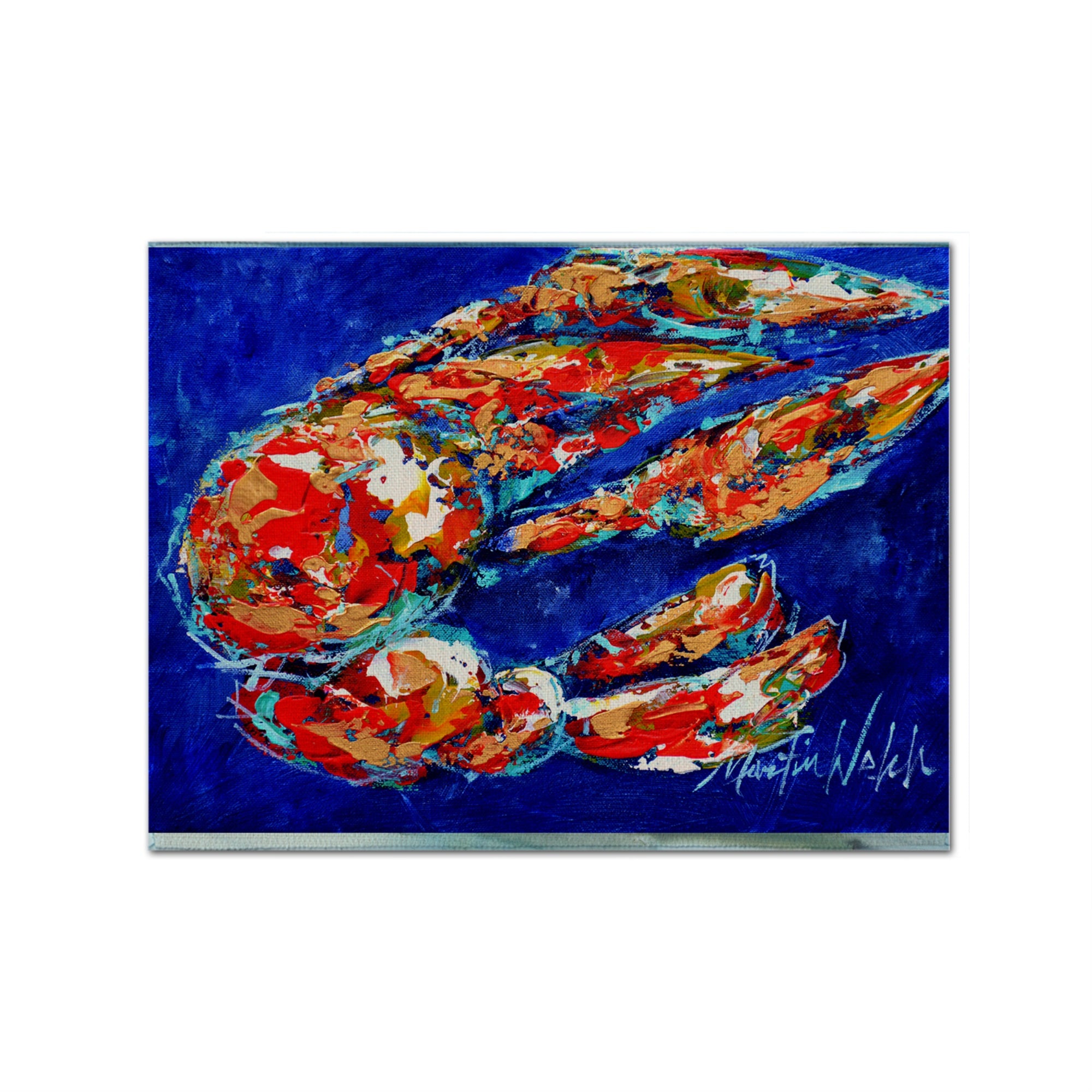 Caroline'S Treasures Mw1155Plmt Craw Momma Crawfish Fabric Placemat, Multicolor