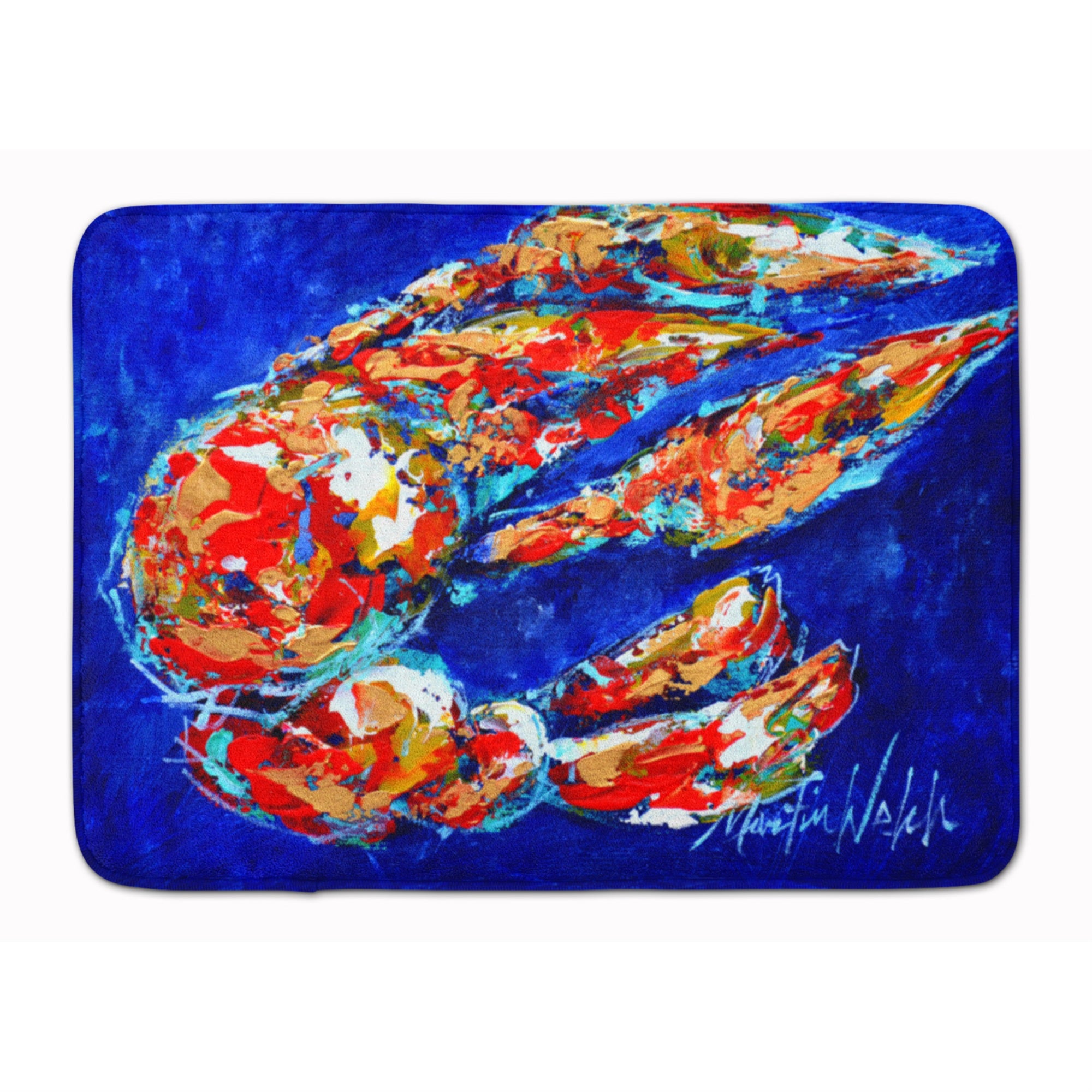 Caroline'S Treasures Craw Momma Crawfish Floor Mat, 19 X 27, Multicolor