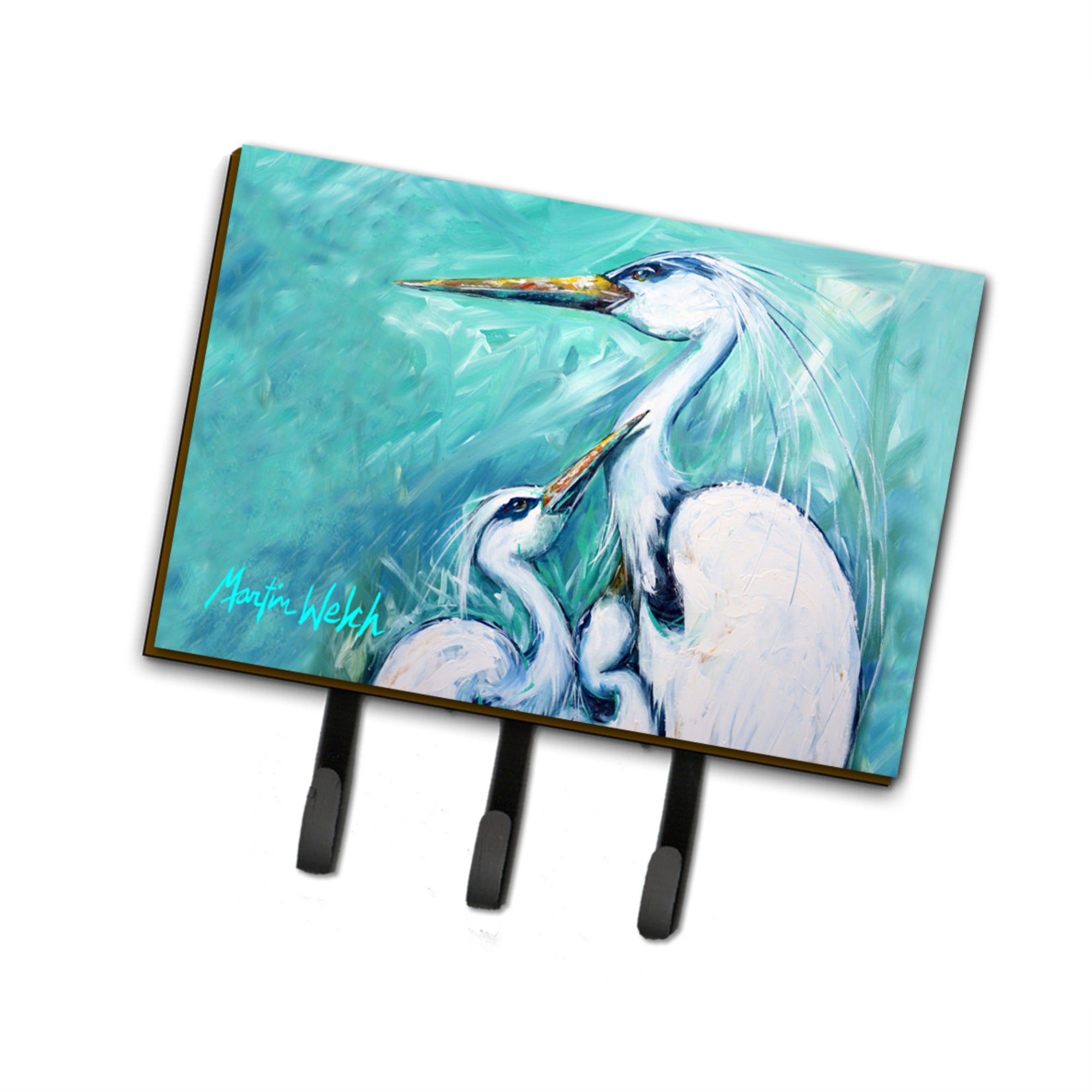 Caroline'S Treasures Mw1159Th68 Mother'S Love White Crane Leash Or Key Holder, Large, Multicolor