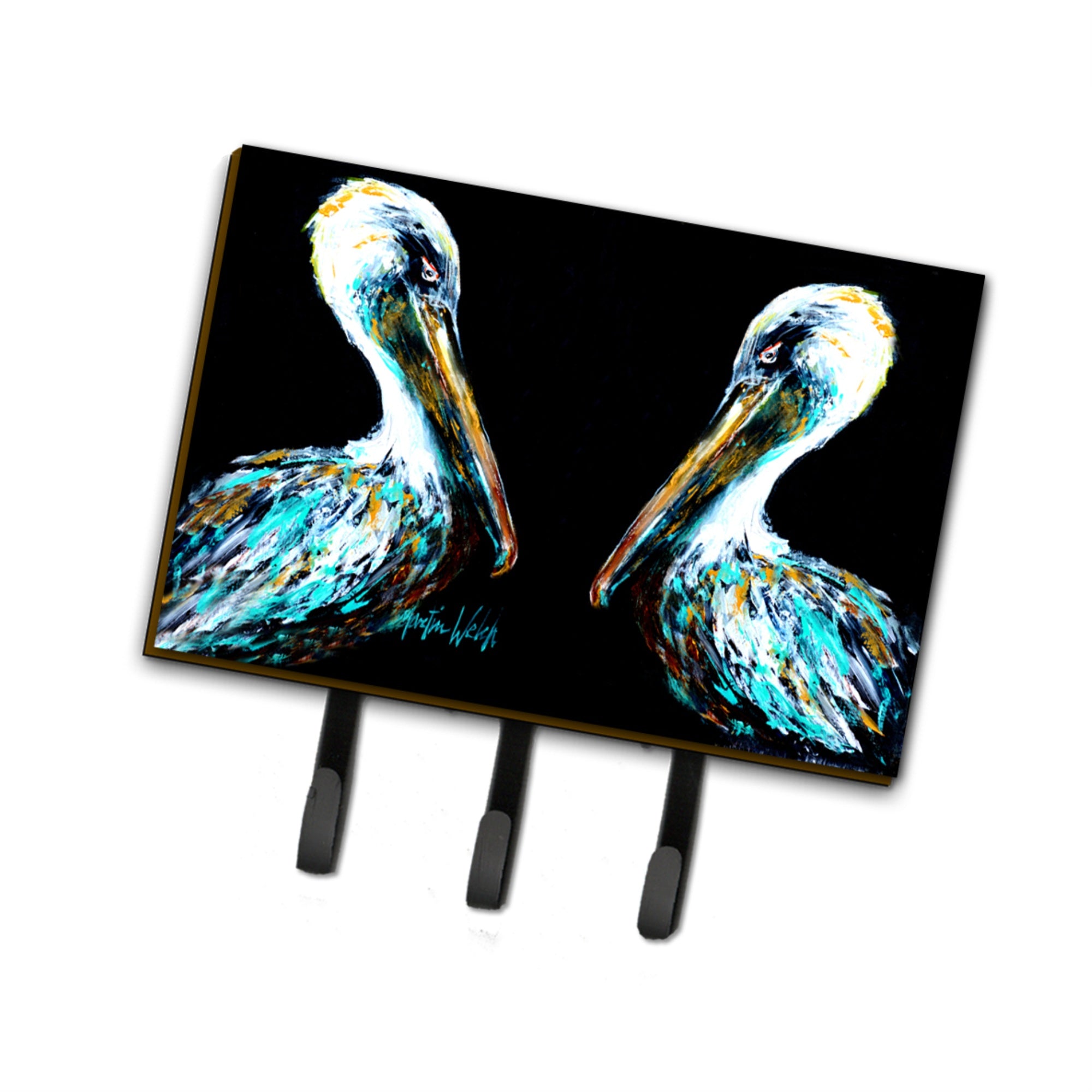 Caroline'S Treasures Mw1164Th68 Dressed In Black Pelican Leash Or Key Holder, Large, Multicolor