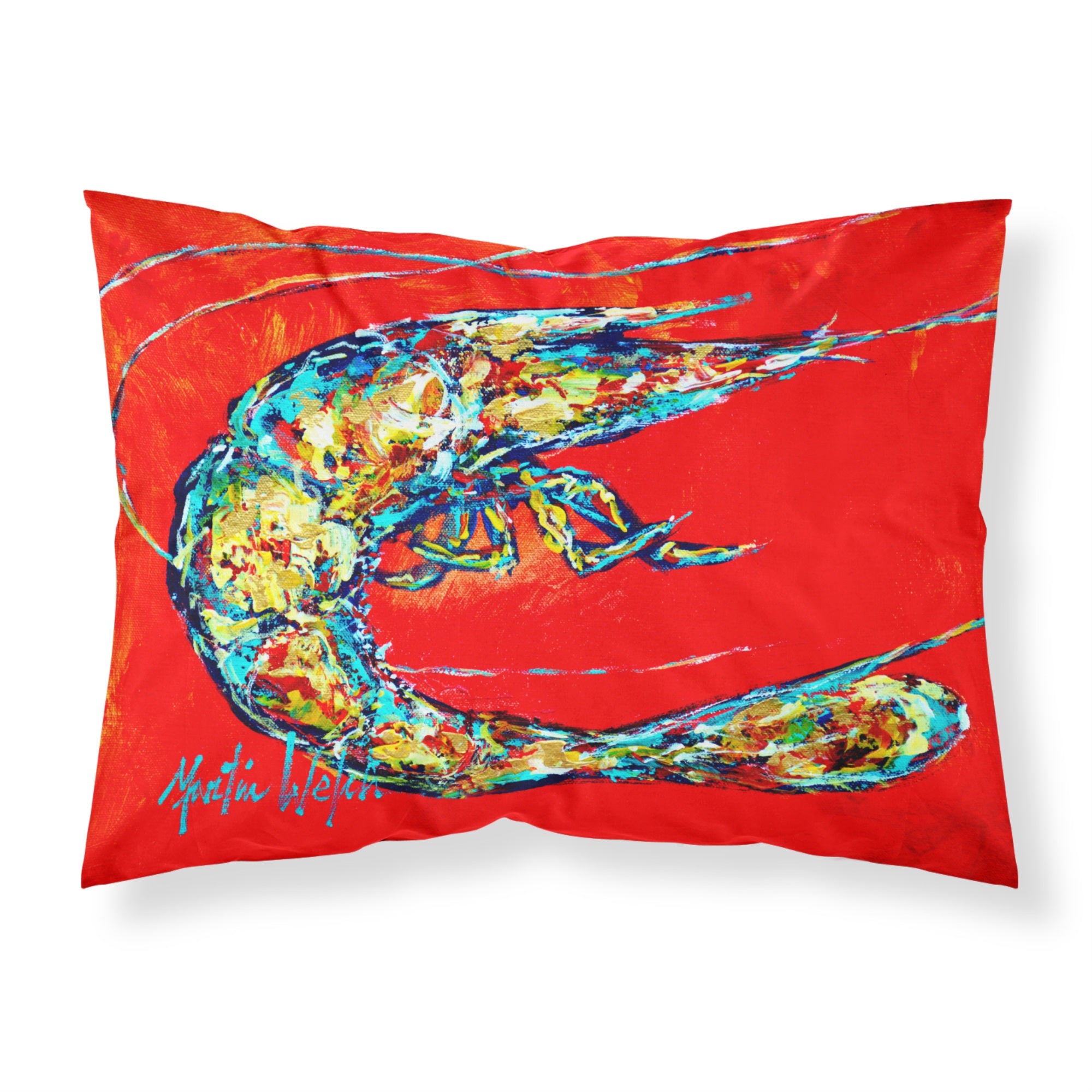 Caroline'S Treasures Shrimp Boil Printed, Polyester Envelope Closure Pillowcase, Standard, Multicolor