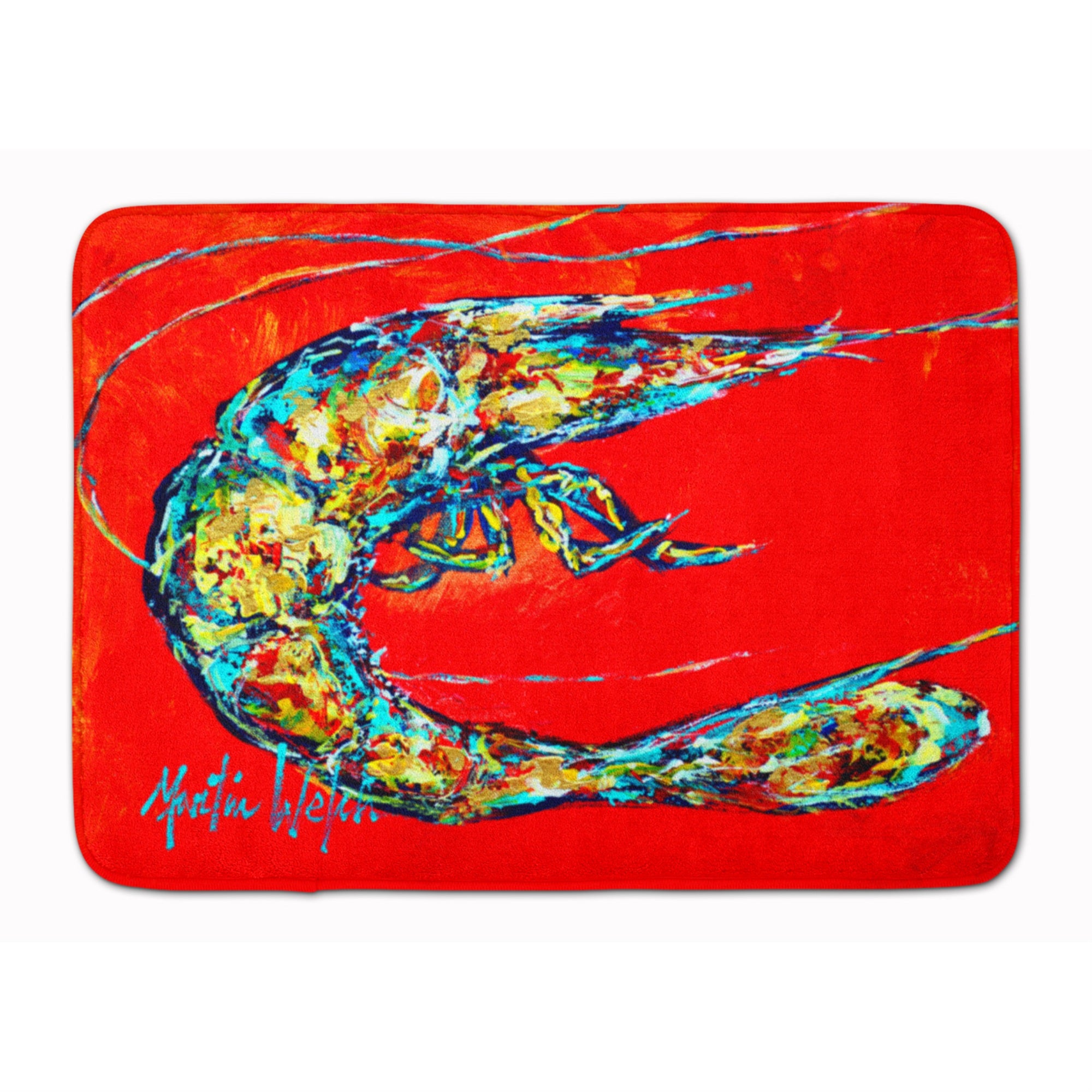 Caroline'S Treasures Shrimp Boil Floor Mat, 19 X 27, Multicolor