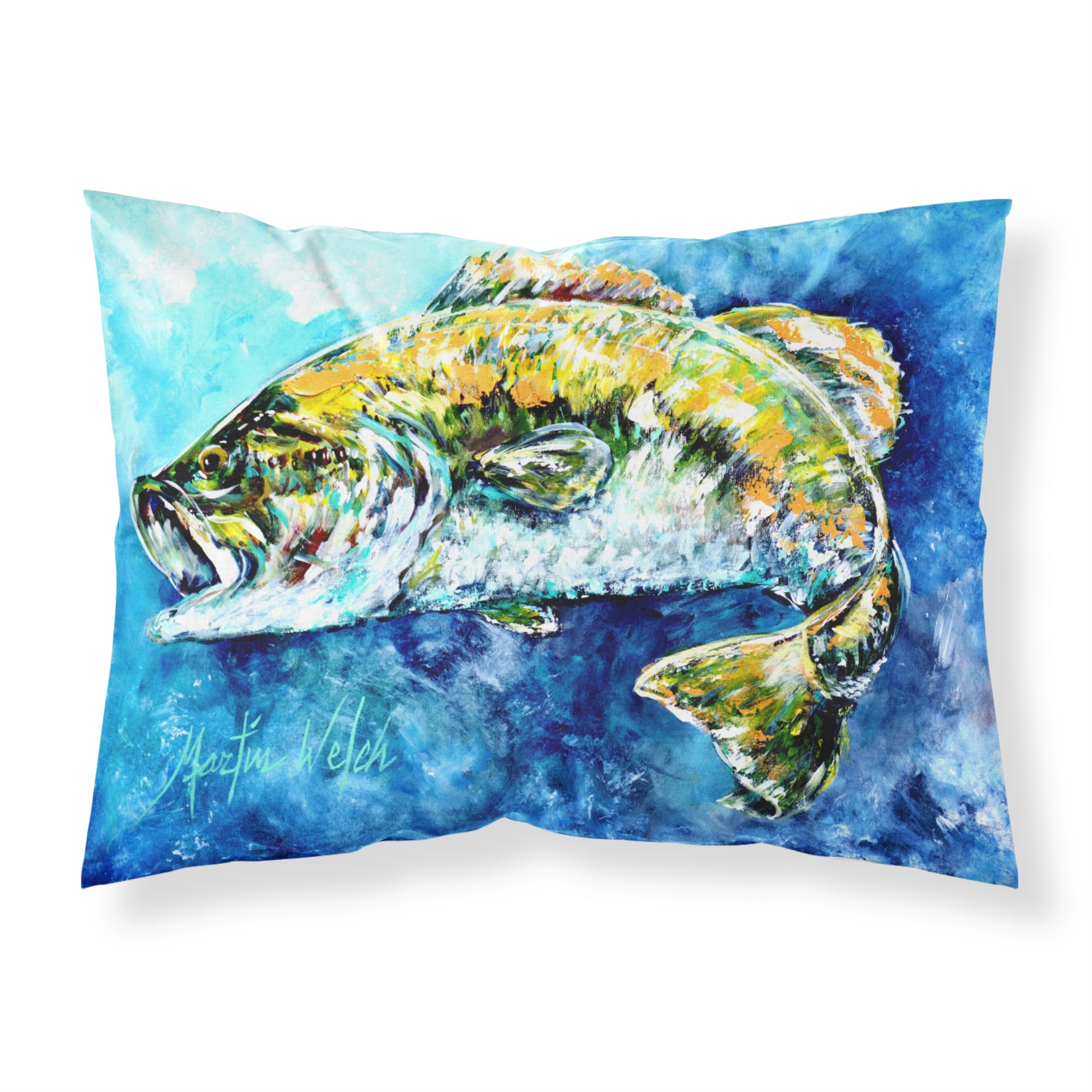 Caroline'S Treasures Bobby Bass Fabric Standard Pillowcase Mw1210Pillowcase, Multicolor