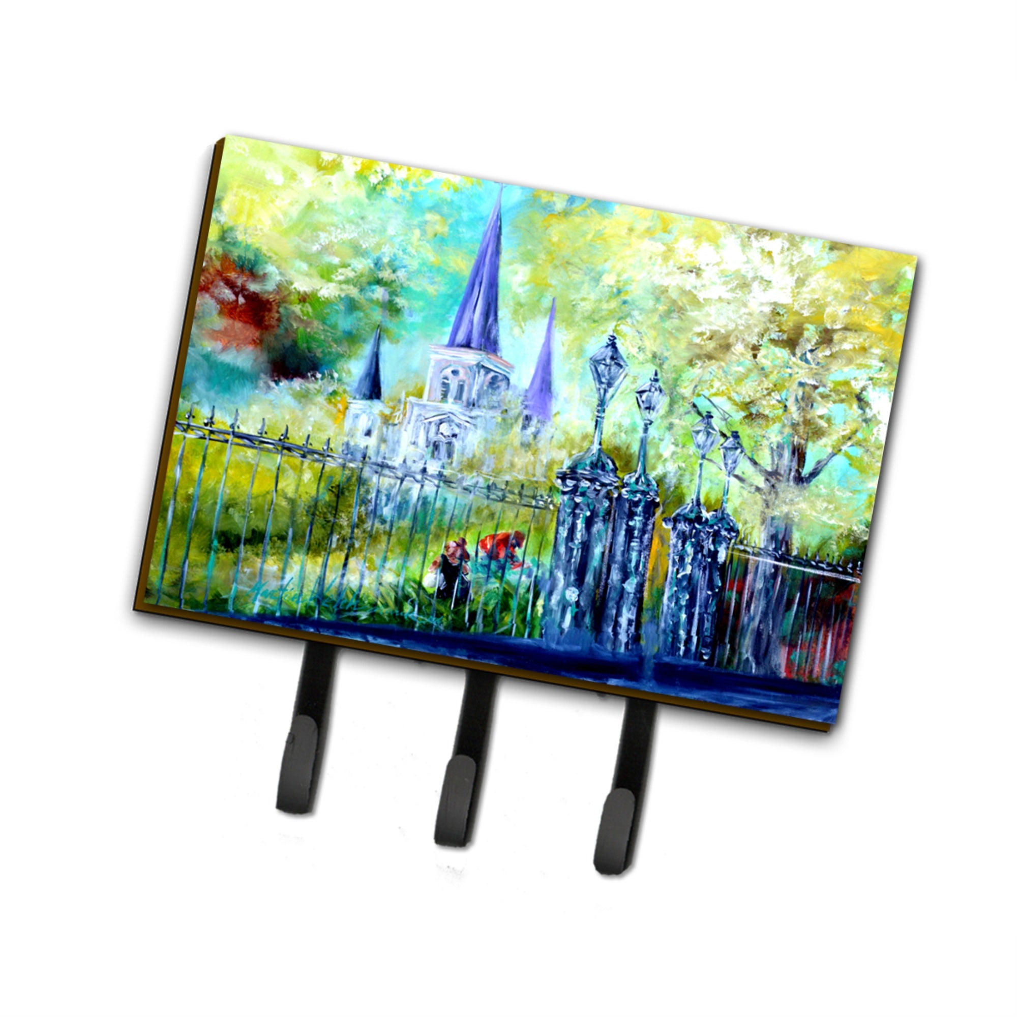 Caroline'S Treasures St Louis Cathedrial Across The Square Leash Or Key Holder Mw1217Th68, Triple