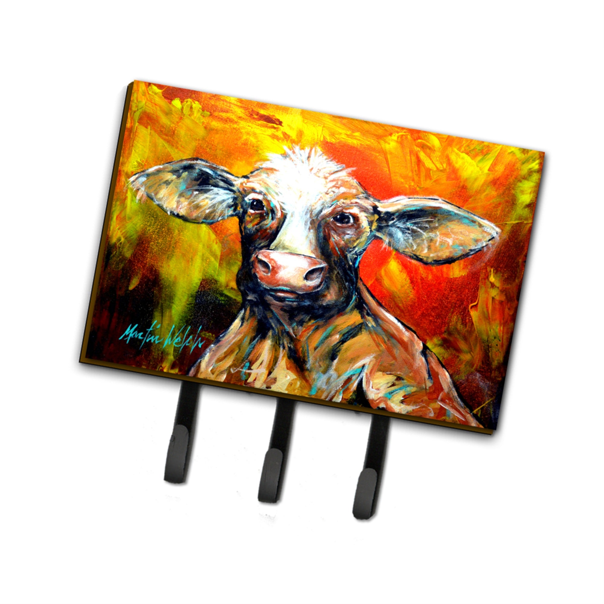 Caroline'S Treasures Another Happy Cow Leash Or Key Holder Mw1225Th68, Triple
