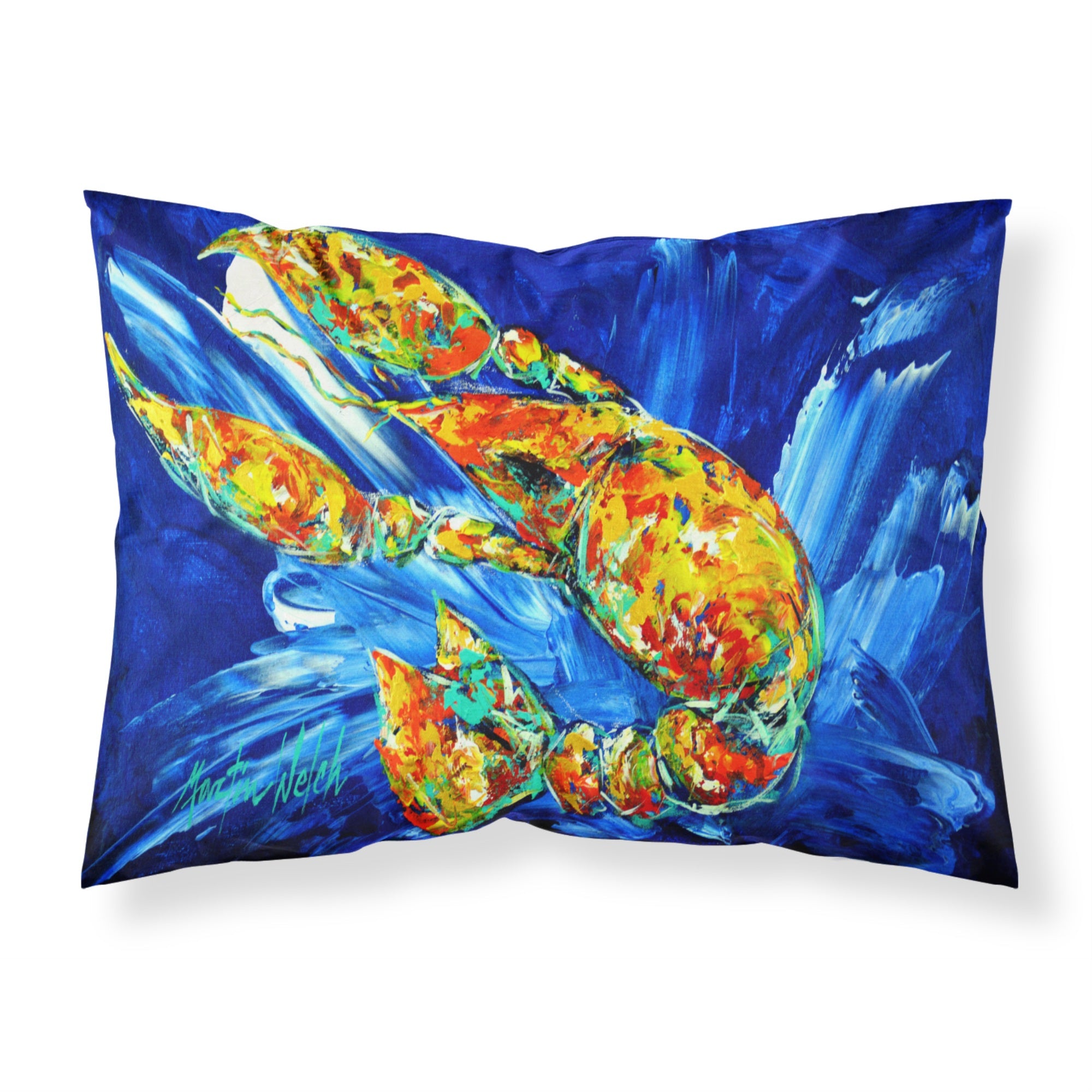 Caroline'S Treasures Not Your Plano Crawfish Printed, Polyester Envelope Closure Pillowcase, Standard, Multicolor