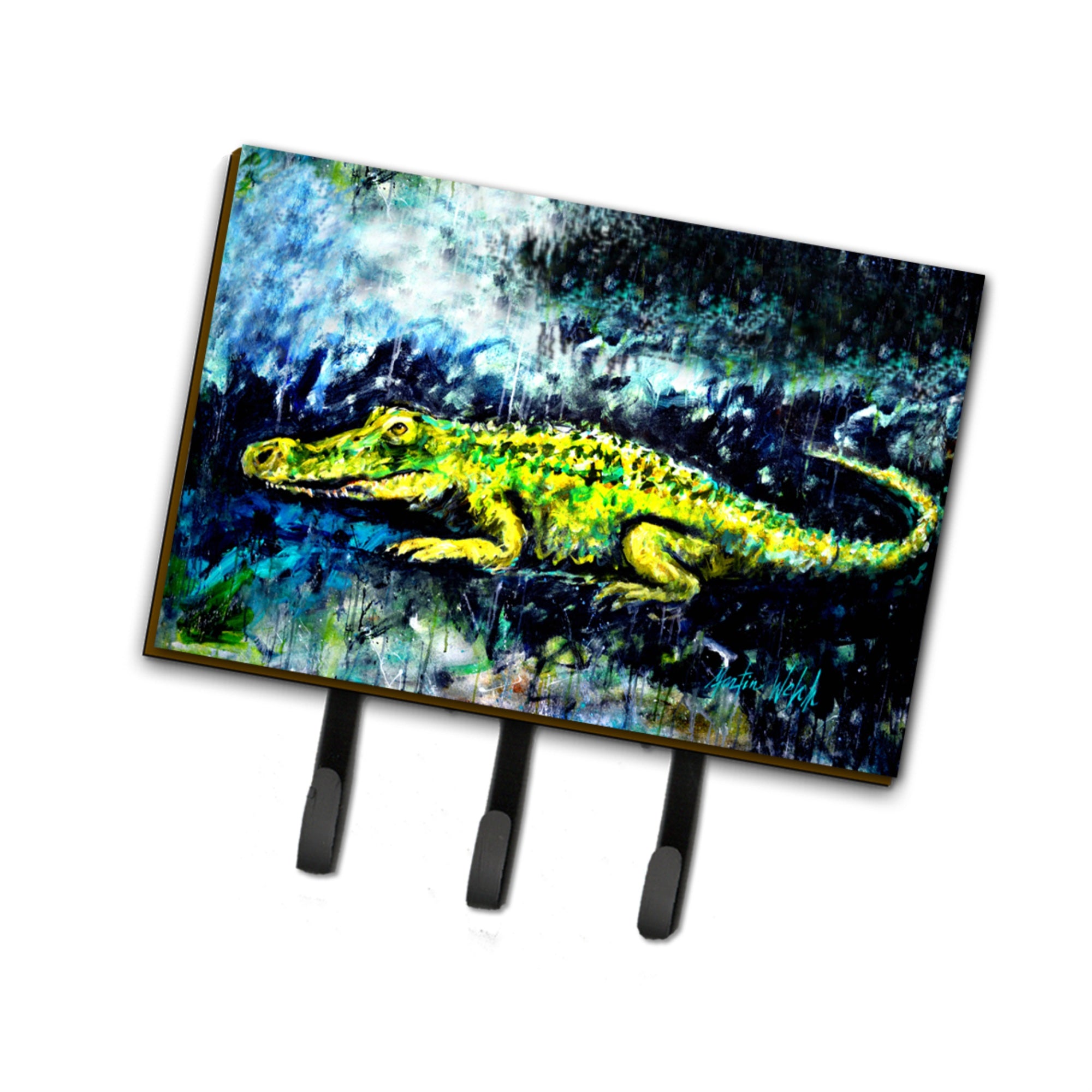 Caroline'S Treasures Sneaky Alligator Leash Or Key Holder Mw1233Th68, Triple