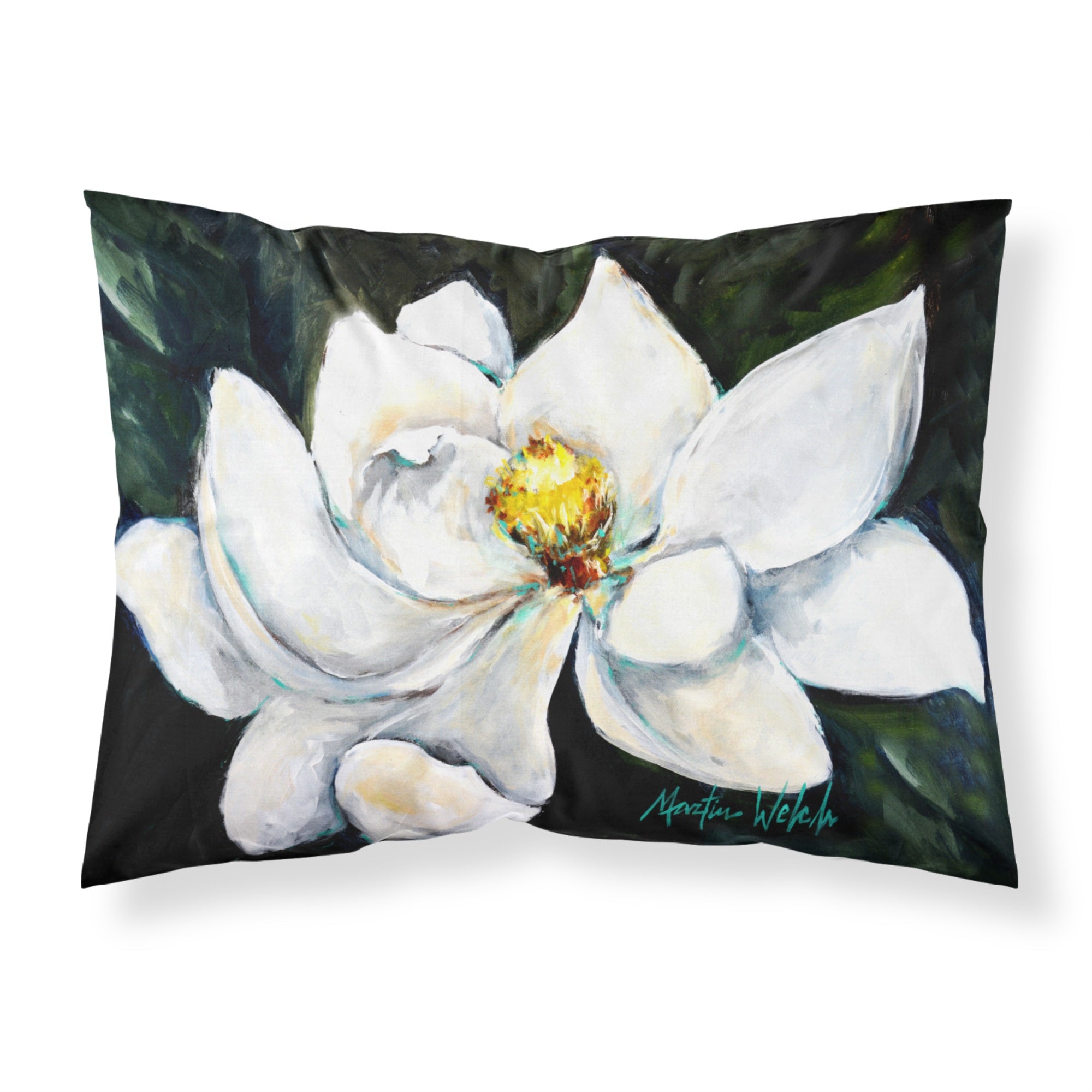 Caroline'S Treasures Sweet Magnolia Fabric Standard Pillowcase Mw1234Pillowcase, Multicolor
