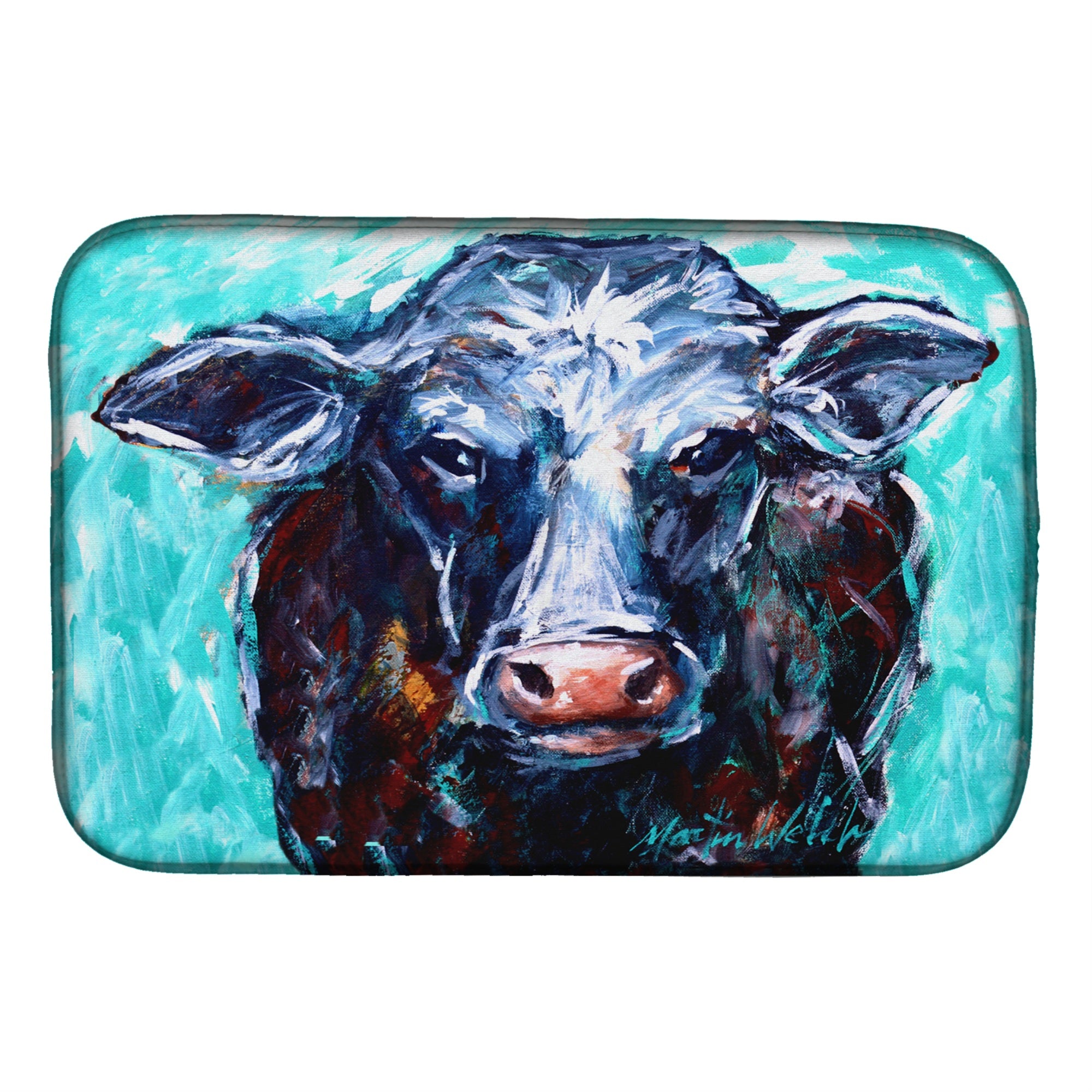 Caroline'S Treasures Mw1280Ddm Moo Cow Dish-Drying-Mats, 14 X 21, Multicolor