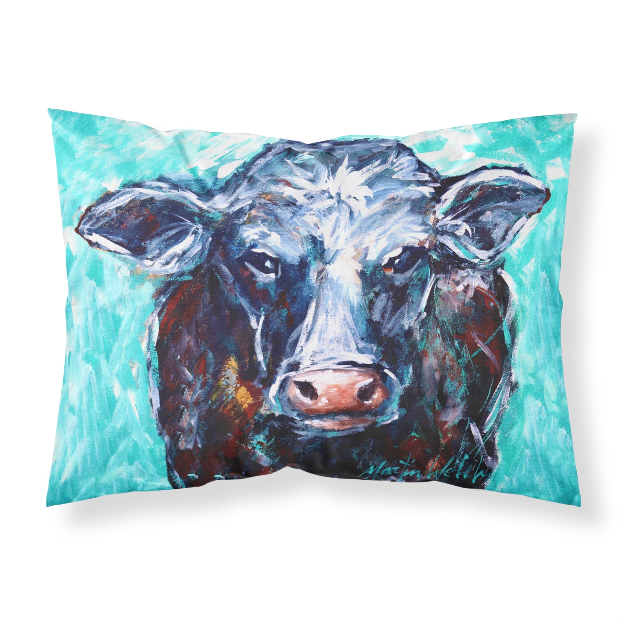 Caroline'S Treasures Moo Cow Fabric Standard Pillowcases, Multicolor