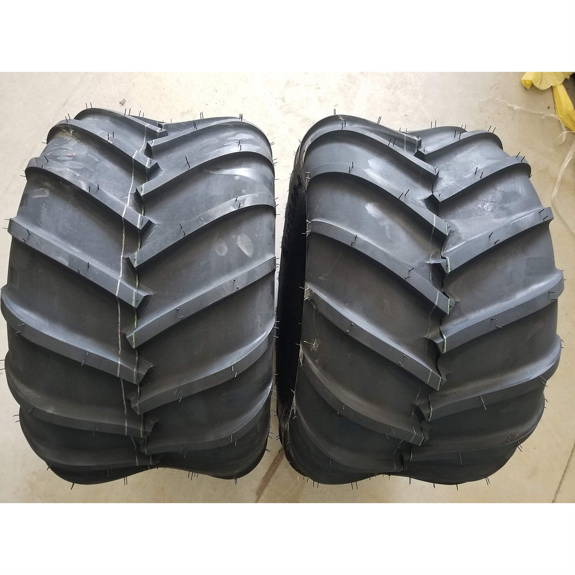 Pair 24X12.00-12 4P Kenda K472 Chevron Lug Ag Bar Tires