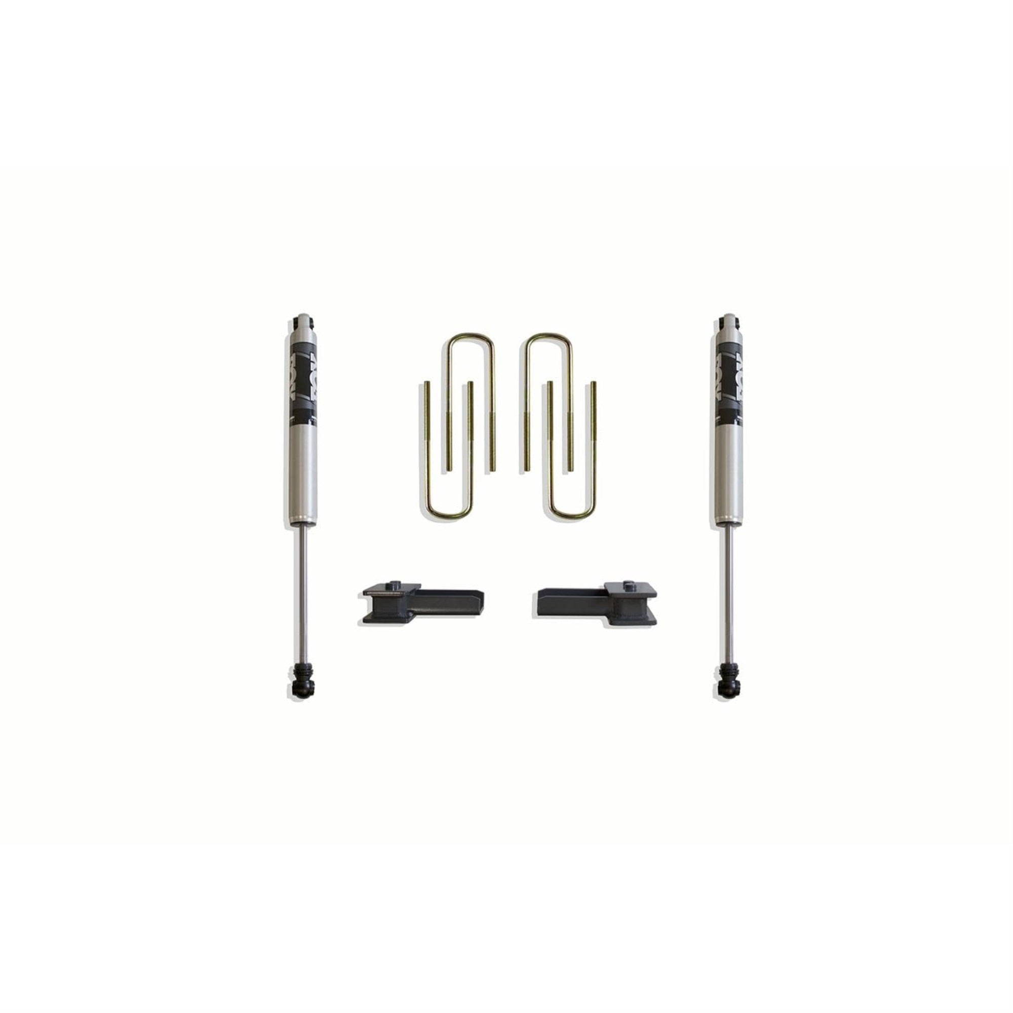 Maxtrac 904120F 2' Blocks/U-Bolts, (2) Fox Shocks