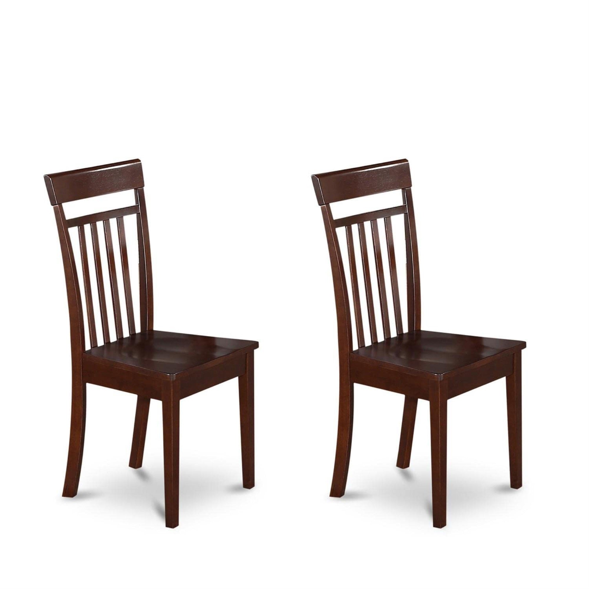 Ergode Mzca5-Mah-W, Monza 5-Piece Dining Table Set, Asian Tropical Hardwood, Mahogany Finish, Drop Leaf Table, 4 Dining Chairs, Stylish & Affordable, Perfect For Family & Friends, 36X54 Inch