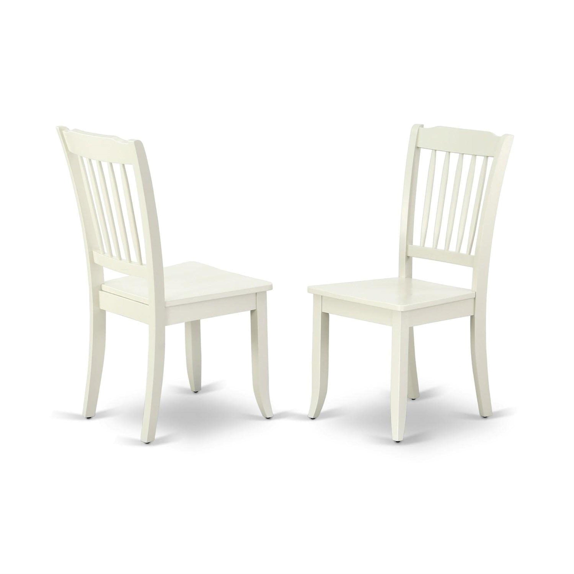 Ergode Mzda5-Lwh-W, Monza 5 Piece Dining Set, Rectangle Table With Dropleaf, 4 Dining Chairs, Linen White Finish, Premium Rubberwood, Easy Assembly, Elegant And Comfortable
