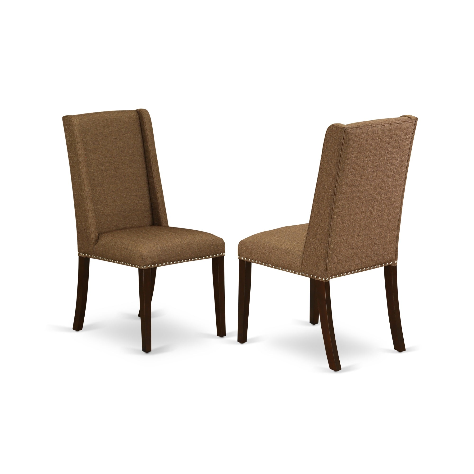 Ergode Mzfl5-Mah-18 5-Pc Kitchen Set - Solid Wood, Mahogany Finish, 4 Upholstered Chairs, Drop-Leaf Table. Comfortable, Elegant, And Easy-To-Assemble.
