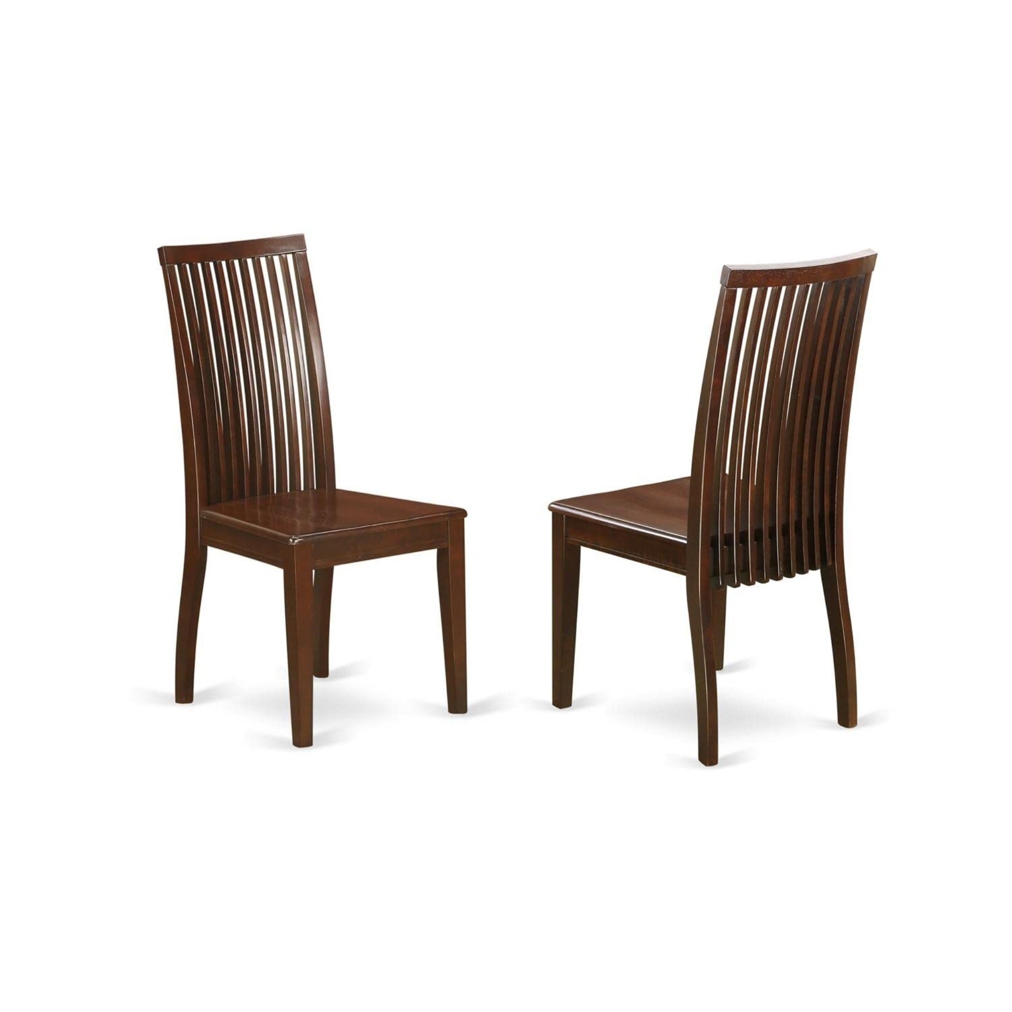 Casafoyer Mzip3-Mah-W 3 Piece Modern Dining Table Set Contains A Rectangle Wooden Table With Dropleaf And 2 Kitchen Dining Chairs, 36X54 Inch, Mahogany