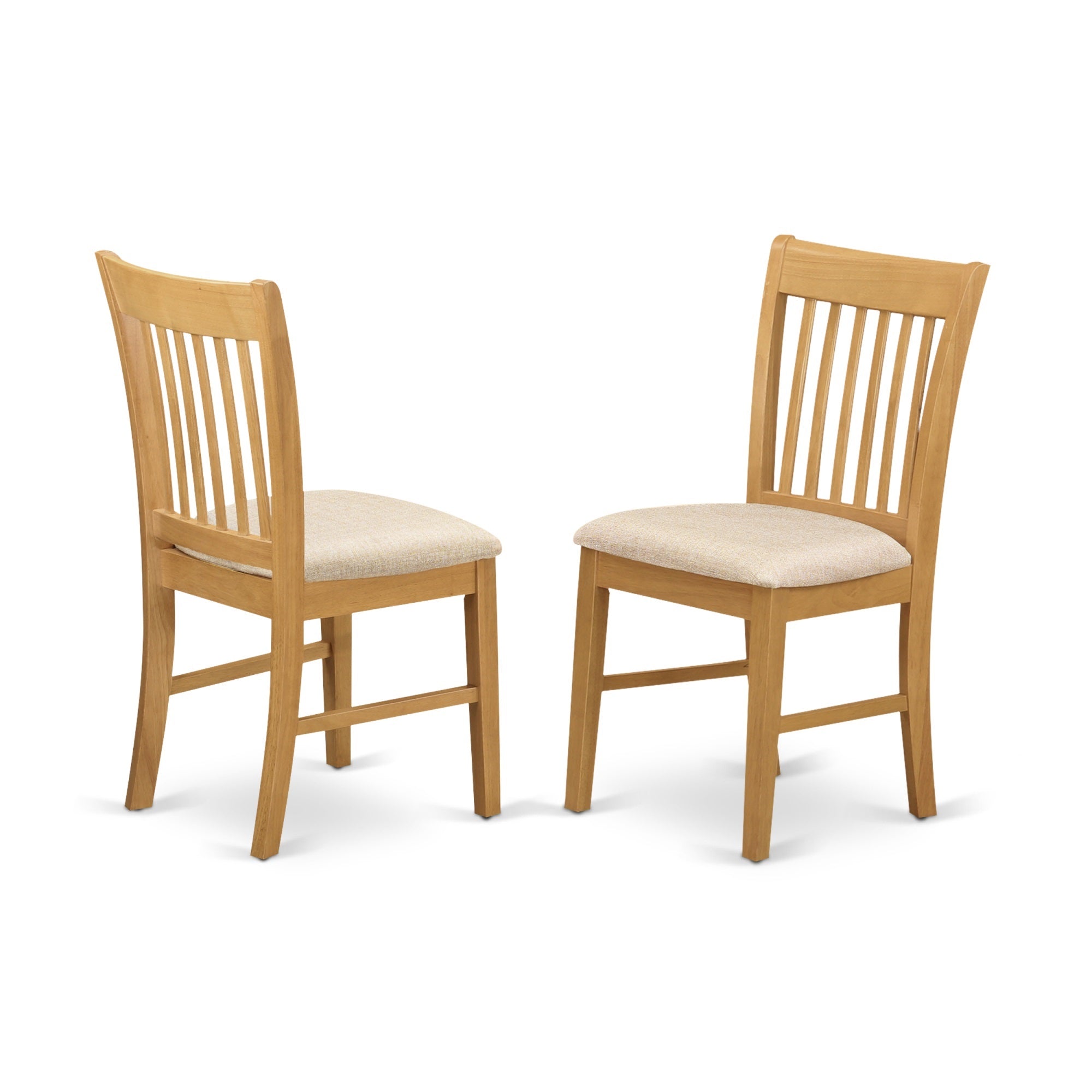 Ergode Mzno5-Oak-C-Vv 5-Piece Wood Dining Set - Heavy-Duty Table With Drop-Down Leaves & 4 Modern Chairs, Oak Finish