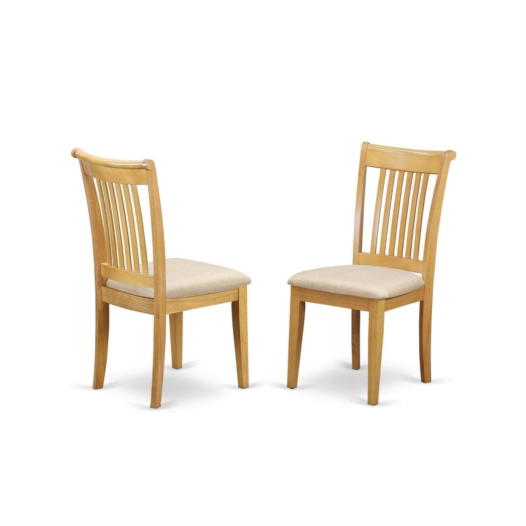 Casafoyer Mzpo3-Oak-C Monza 3 Piece Kitchen Set For Small Spaces Contains A Rectangle Dining Table With Dropleaf And 2 Linen Fabric Upholstered Chairs, 36X54 Inch, Oak