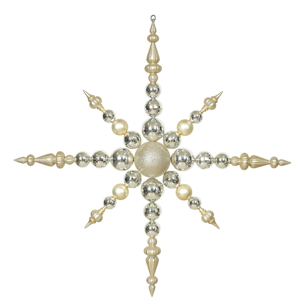 Vickerman 43″ Champagne 3 Finish Snowflake - N104338