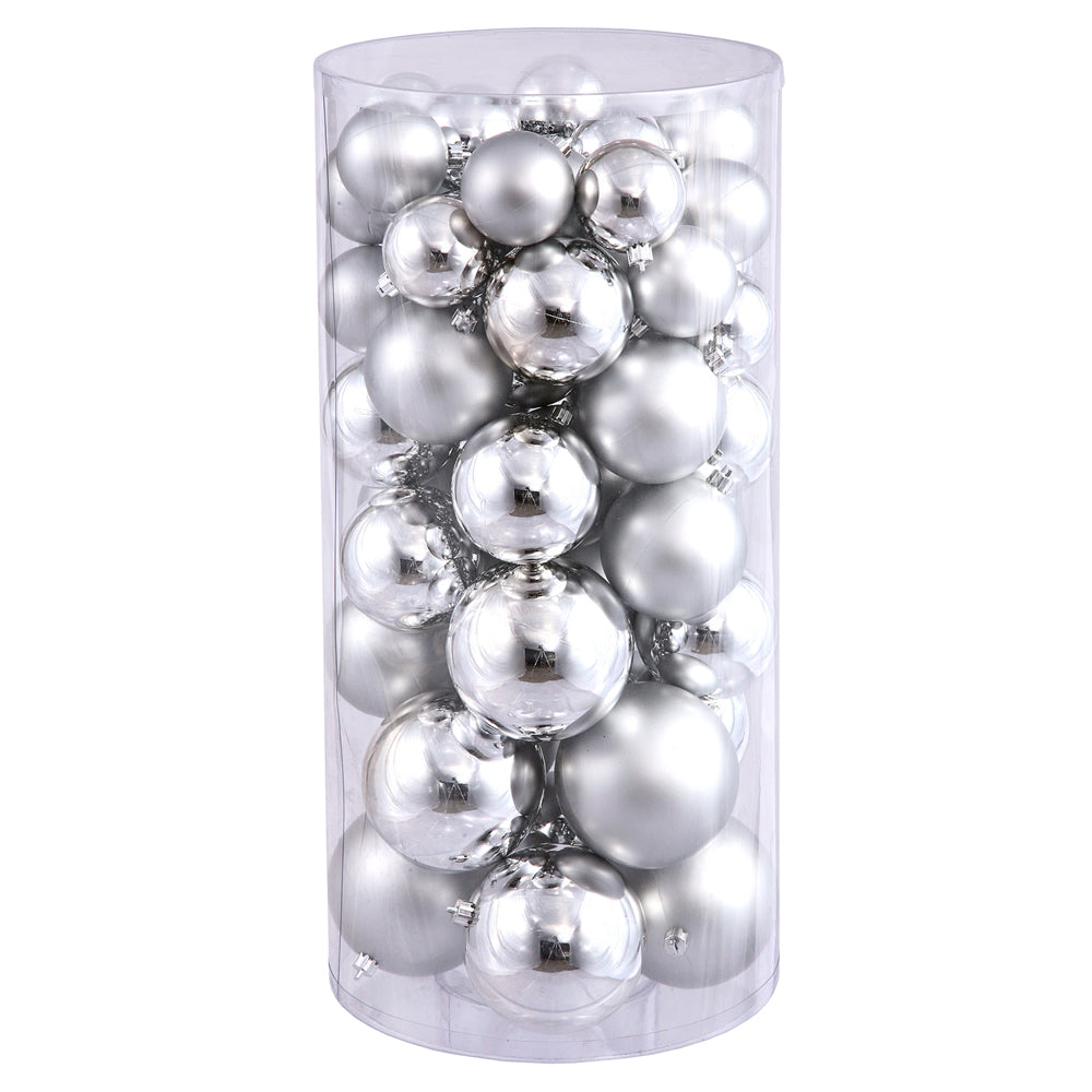 Vickerman 2.4″-3″-4″ Silver Balls Shiny/Matte 50/B - N112407A