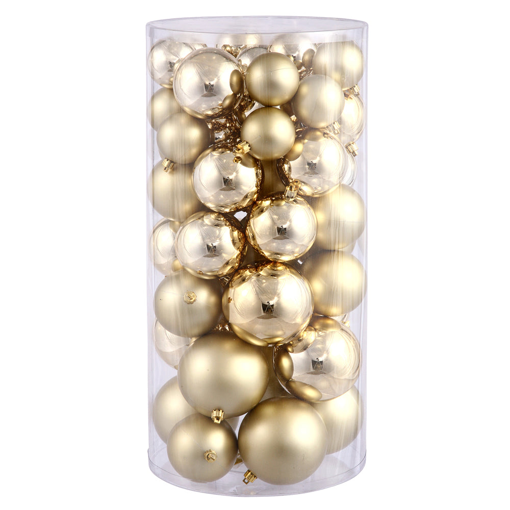 Vickerman 2.4″-3″-4″ Gold Balls Shiny/Matte 50/Box - N112408A