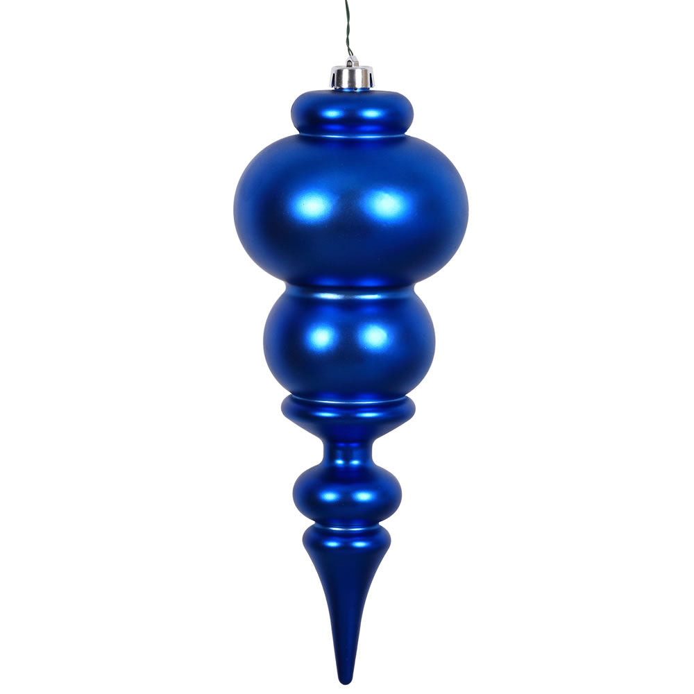 Vickerman 14″ Blue Matte Finial UV Drilled - N150602DMV