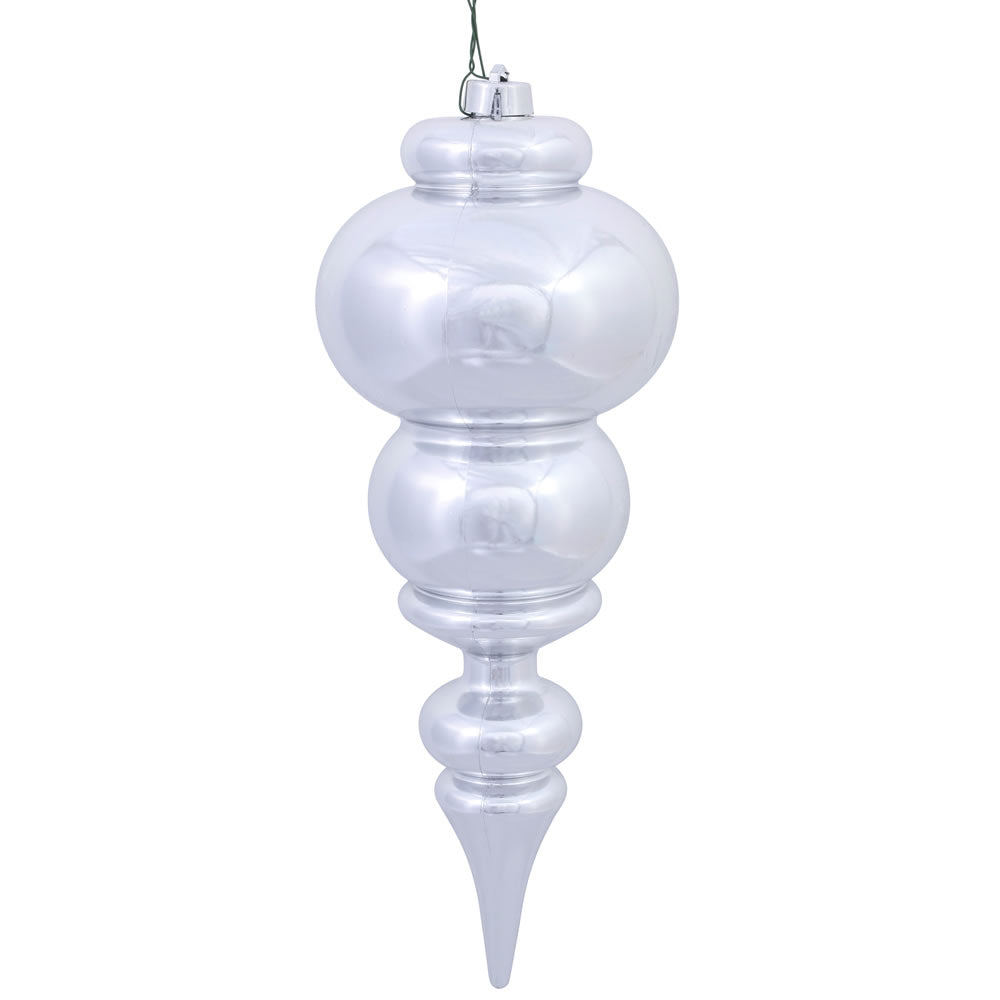 Vickerman 14″ Silver Shiny Finial UV Drilled - N150607DSV