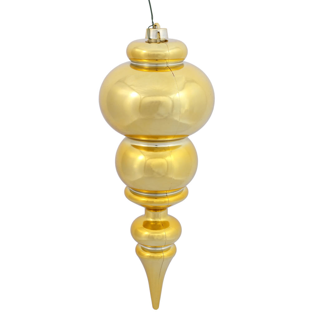Vickerman 14” Gold Shiny Finial UV Drilled - N150608DSV