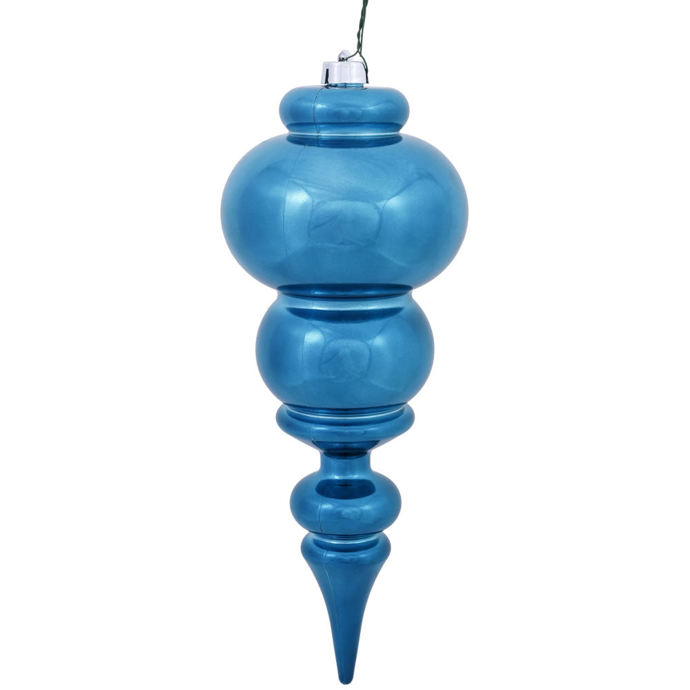 Vickerman 14″ Turquoise Shiny Finial UV Drilled - N150612DSV