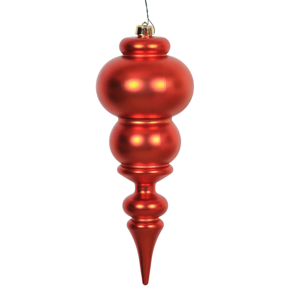 Vickerman 14″ Burn Orange Matte Finial UV Drilled - N150618DMV