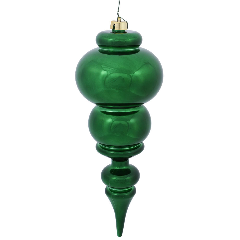 Vickerman 14″ Emerald Shiny Finial UV Drilled - N150624DSV