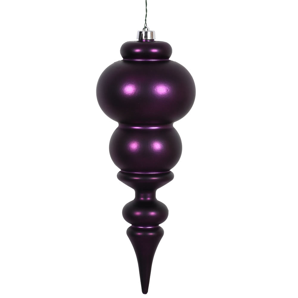 Vickerman 14″ Plum Matte Finial UV Drilled - N150626DMV