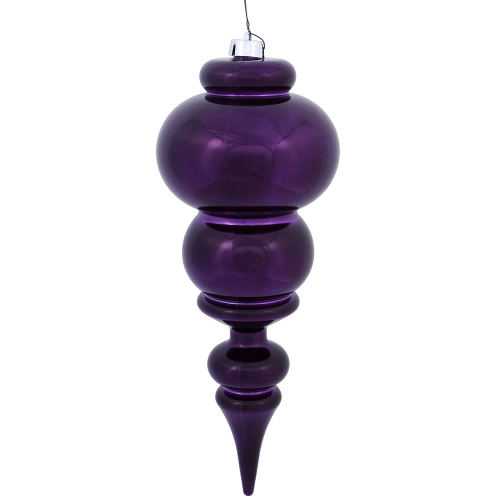Vickerman 14″ Plum Shiny Finial UV Drilled - N150626DSV