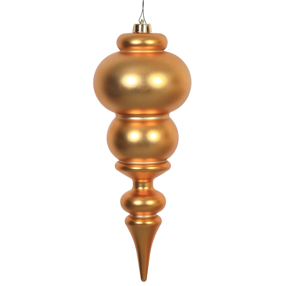 Vickerman 14″ Antique Gold Matte Finial UV Drilled - N150630DMV