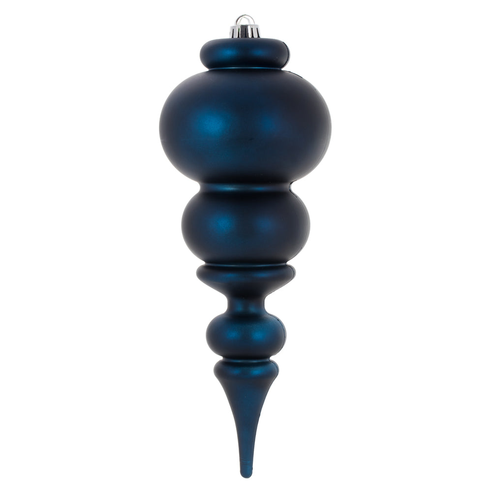 Vickerman 14” Midnt Blue Matte Finial UV Drilled - N150631DMV