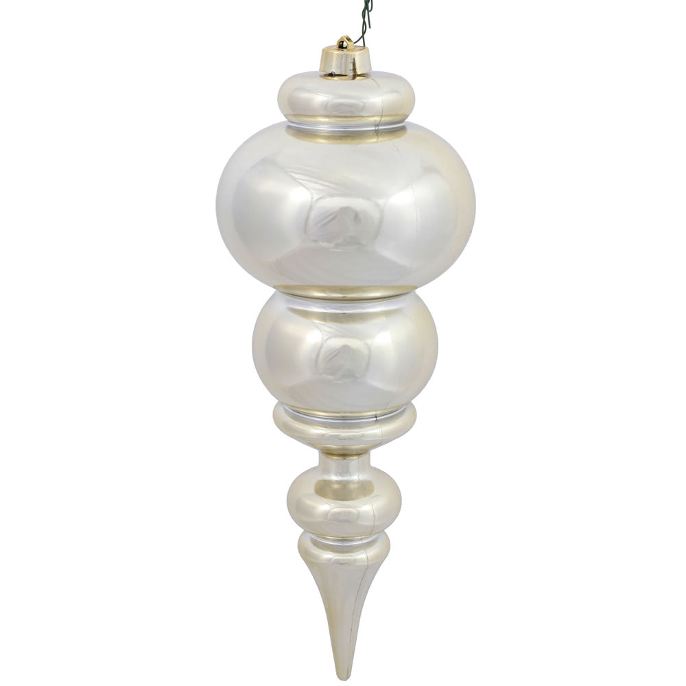 Vickerman 14″ Champagne Shiny Finial UV Drilled - N150638DSV