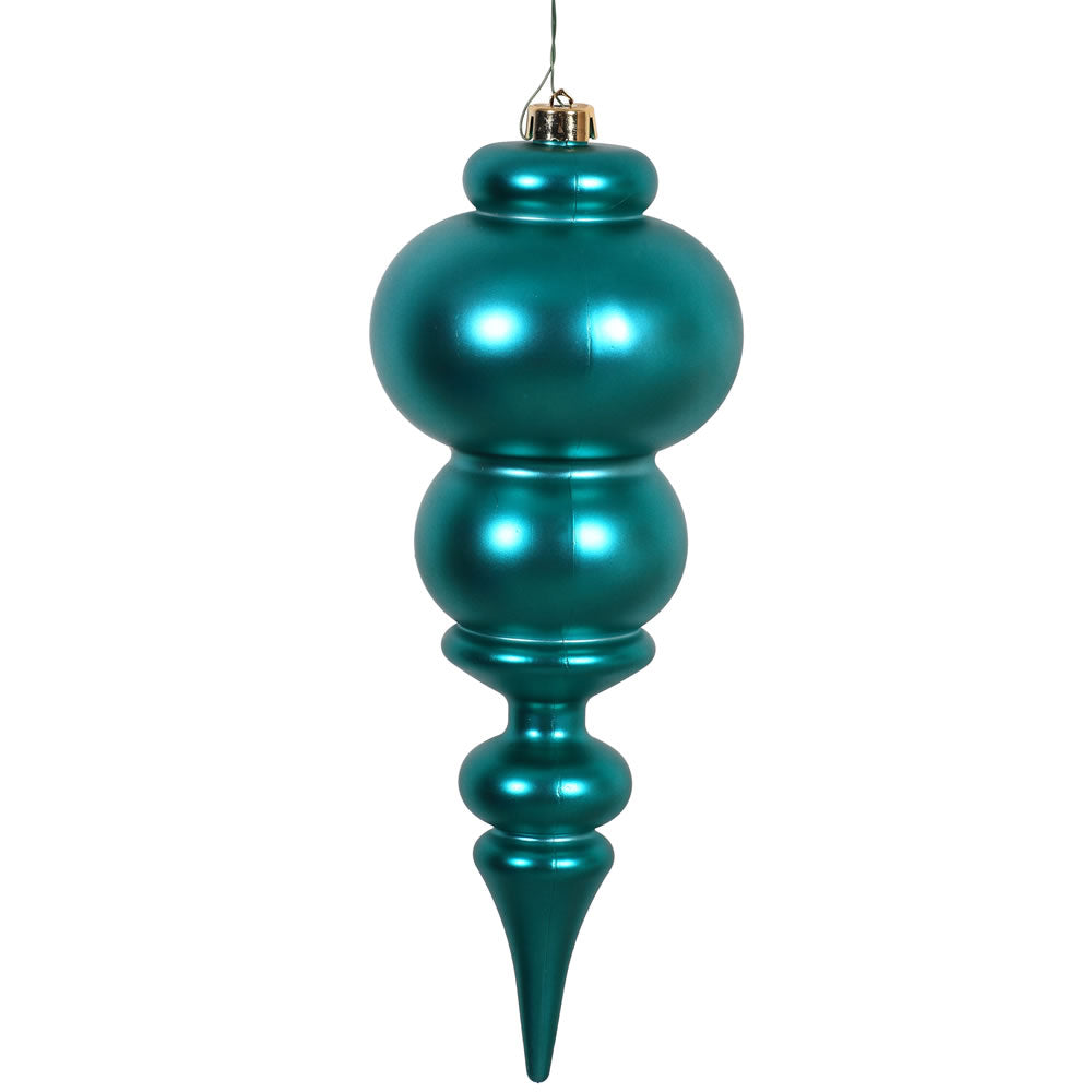 Vickerman 14″ Teal Matte Finial UV Drilled - N150642DMV