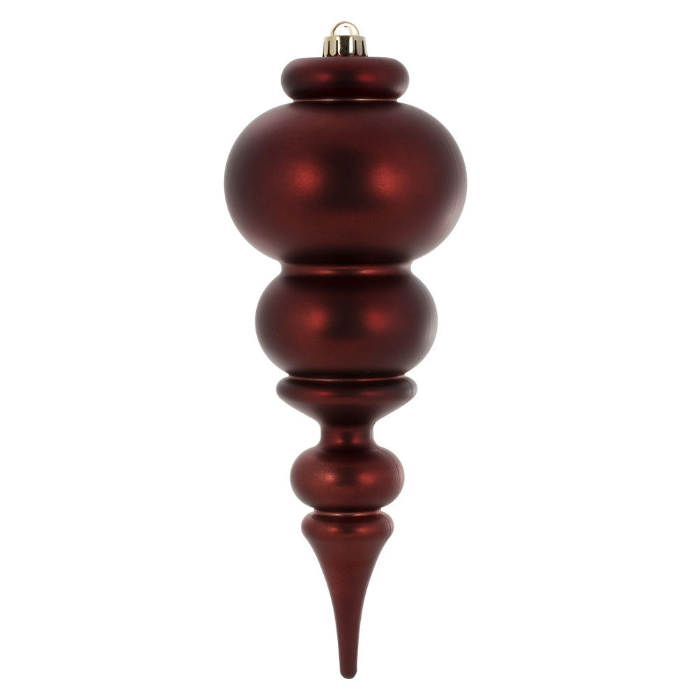 Vickerman 14” Burgundy Matte Finial UV Drilled - N150665DMV