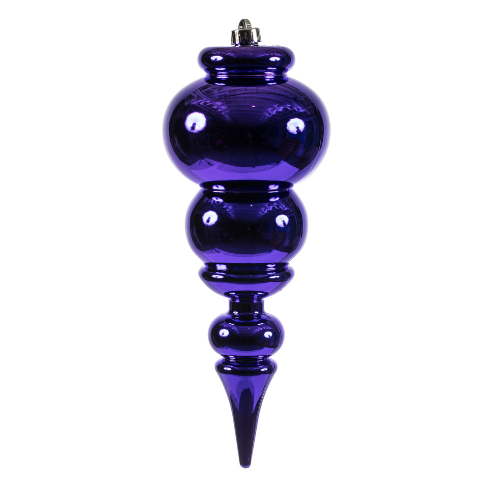Vickerman 14” Purple Shiny Finial UV Drilled - N150666DSV