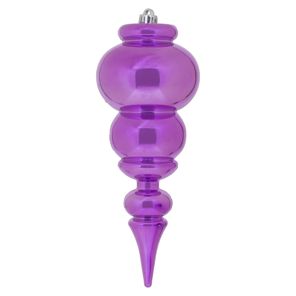 Vickerman 14” Orchid Shiny Finial UV Drilled - N150669DSV